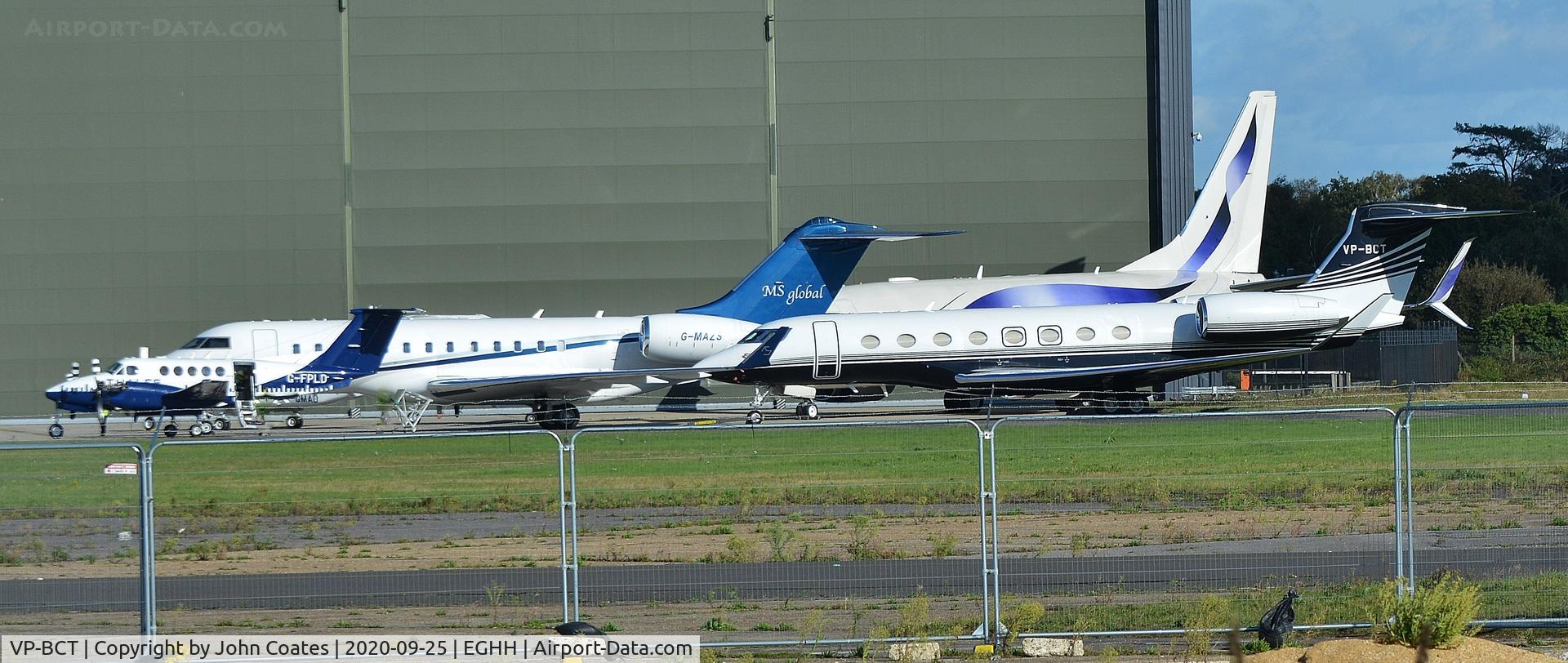 VP-BCT, 2016 Gulfstream Aerospace G650 (G-VI) C/N 6169, At Gama with GFPLD,G-MAZS and VQ-BLX
