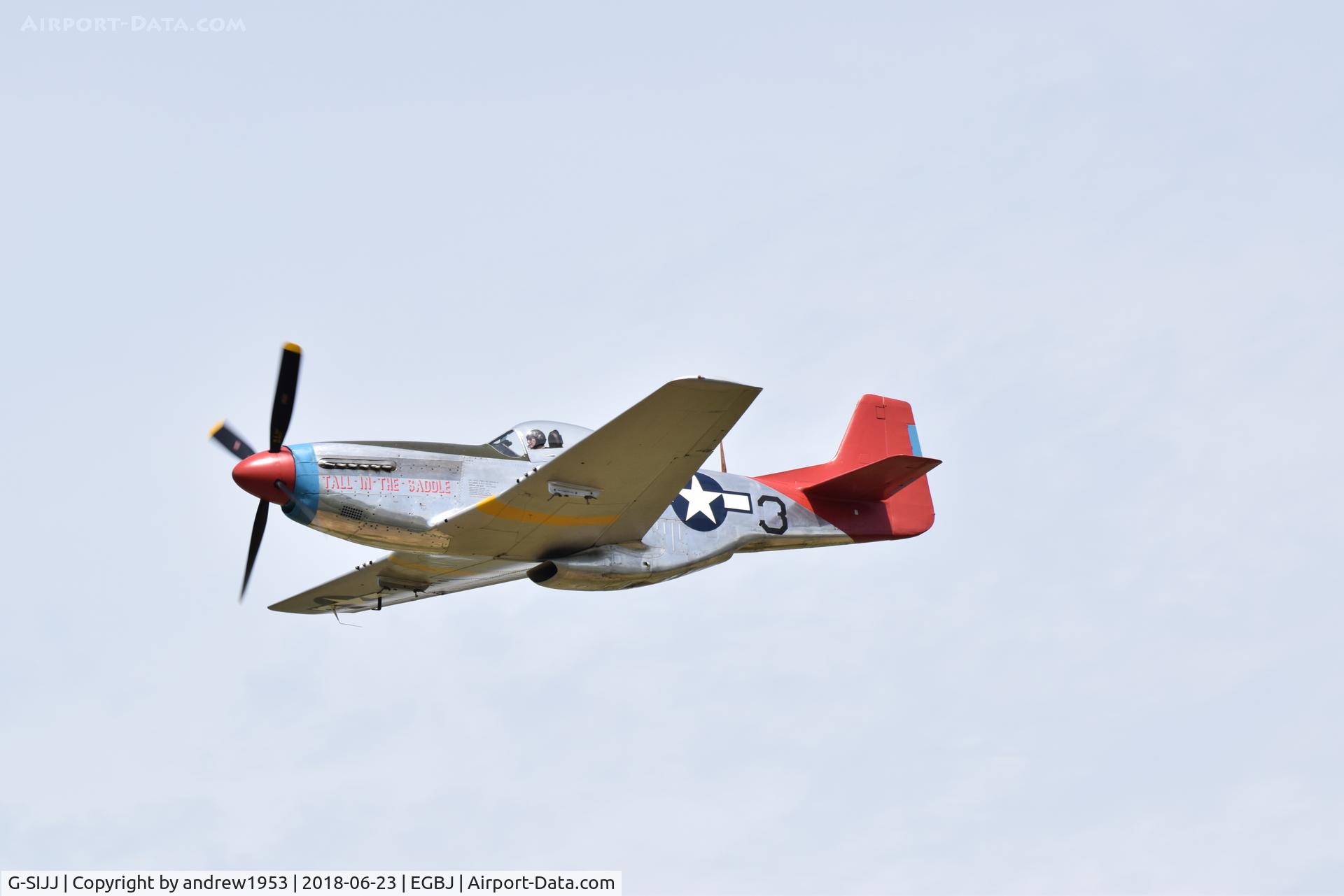 G-SIJJ, 1944 North American P-51D Mustang C/N 122-31894 (44-72035), G-SIJJ at Gloucestershire Airport.