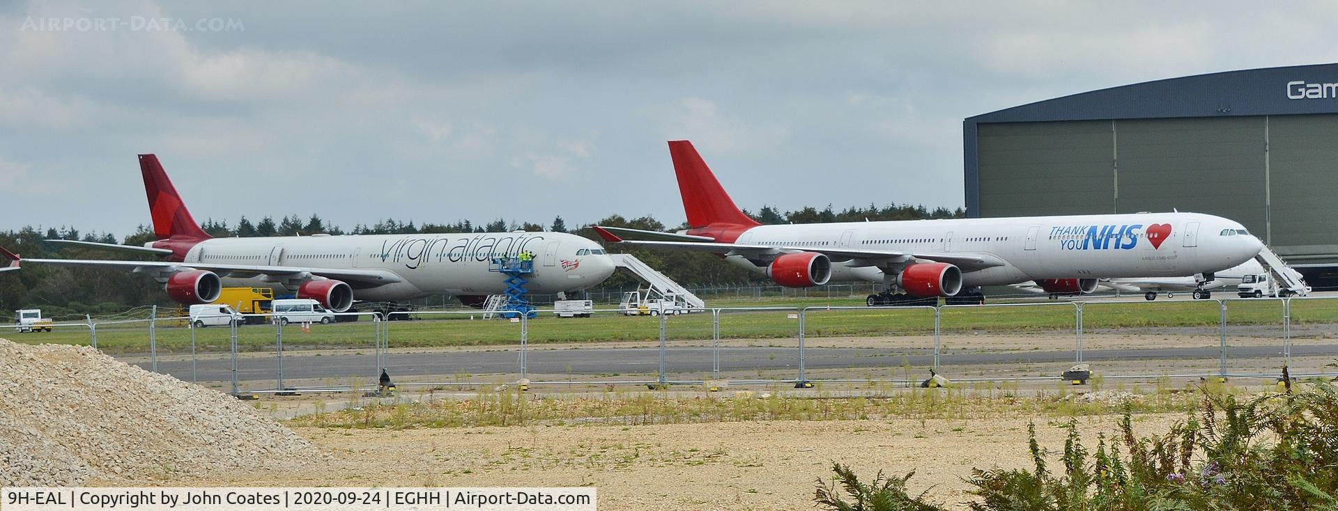 9H-EAL, 2005 Airbus A340-642 C/N 622, Parked with 2-EALK
