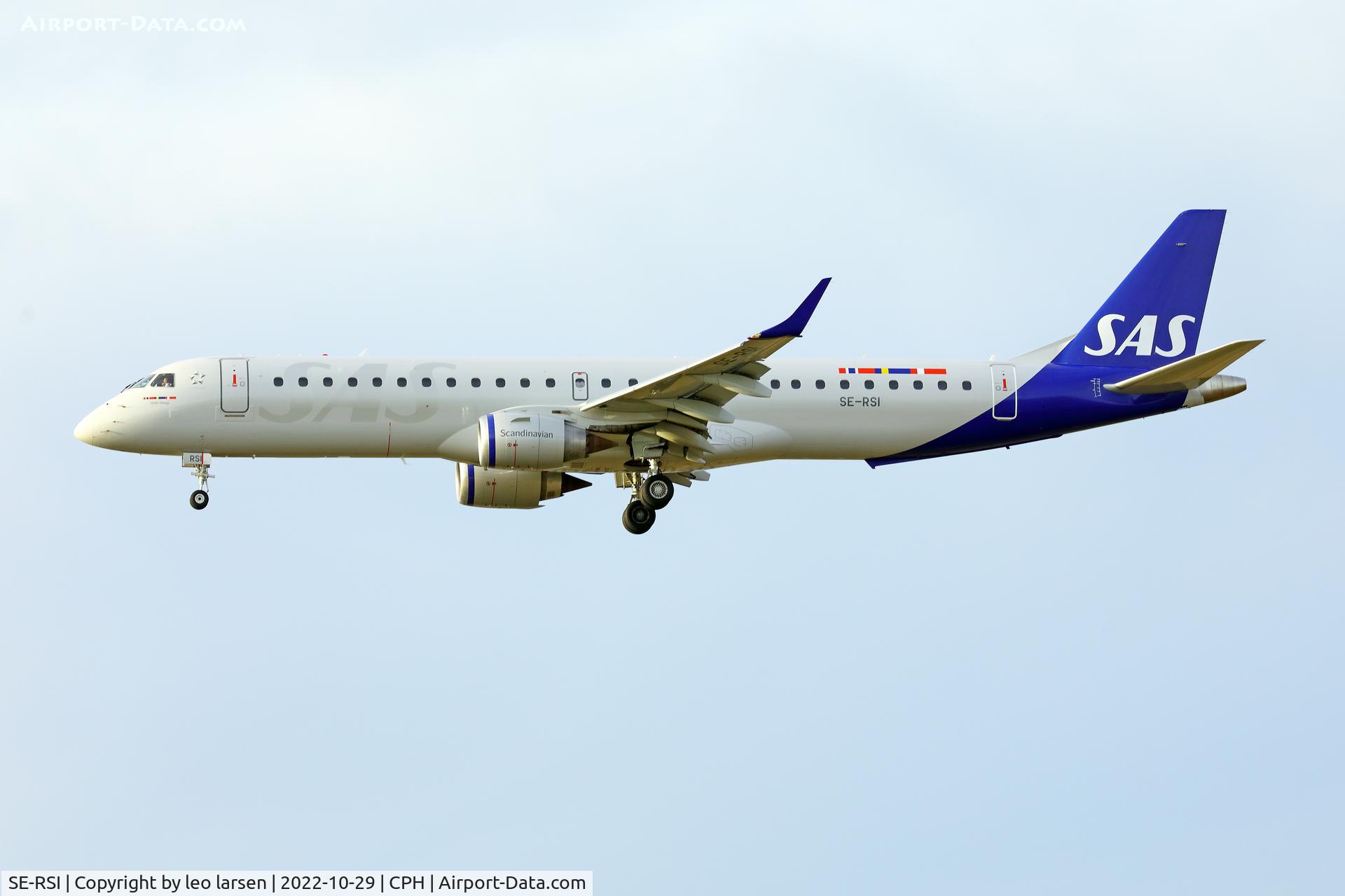 SE-RSI, 2007 Embraer 195LR (ERJ-190-200LR) C/N 19000104, Copenhagen 29.10.2022