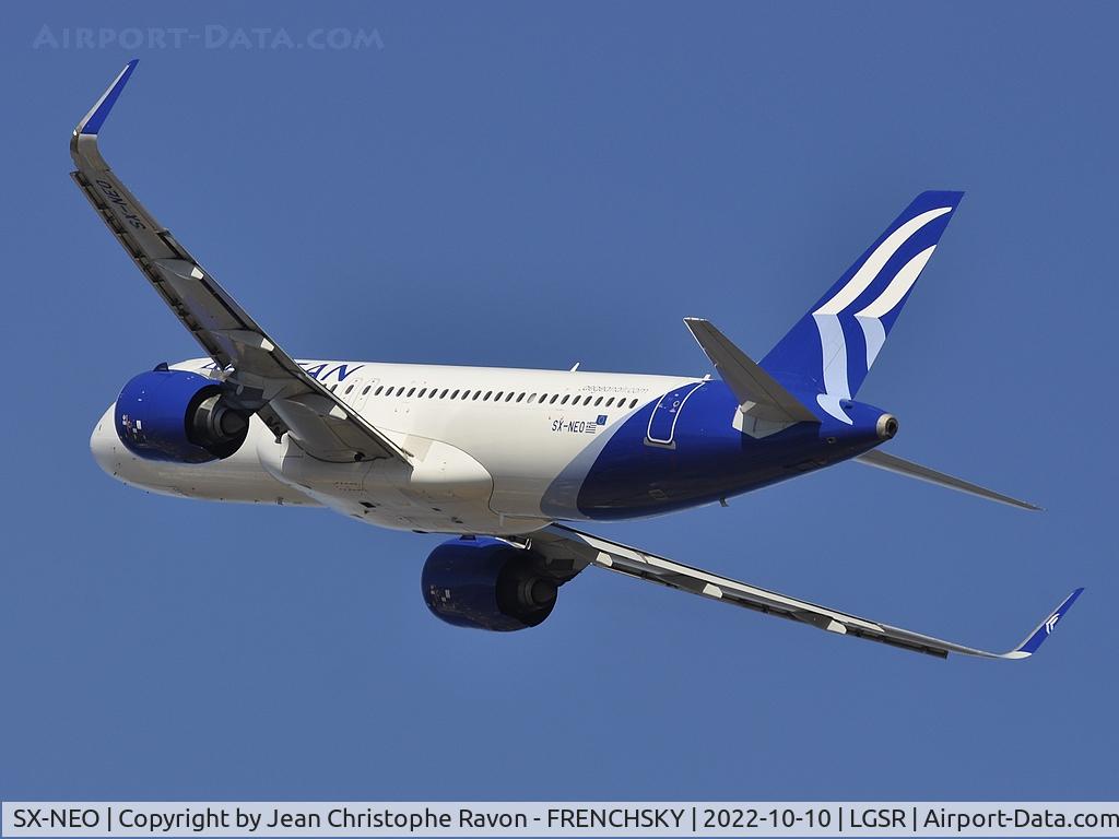 SX-NEO, 2019 Airbus A320-271N C/N 9400, AEGEAN A3367/AEE367 take off to Athénes
