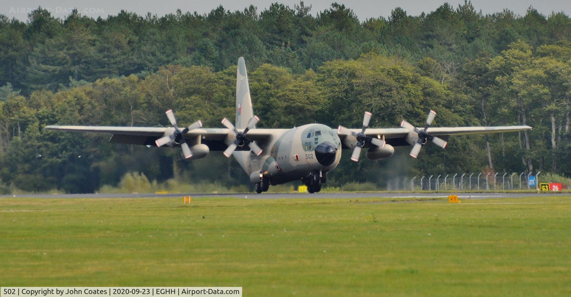 502, 1981 Lockheed C-130H Hercules C/N 4916, Touchdown on 26