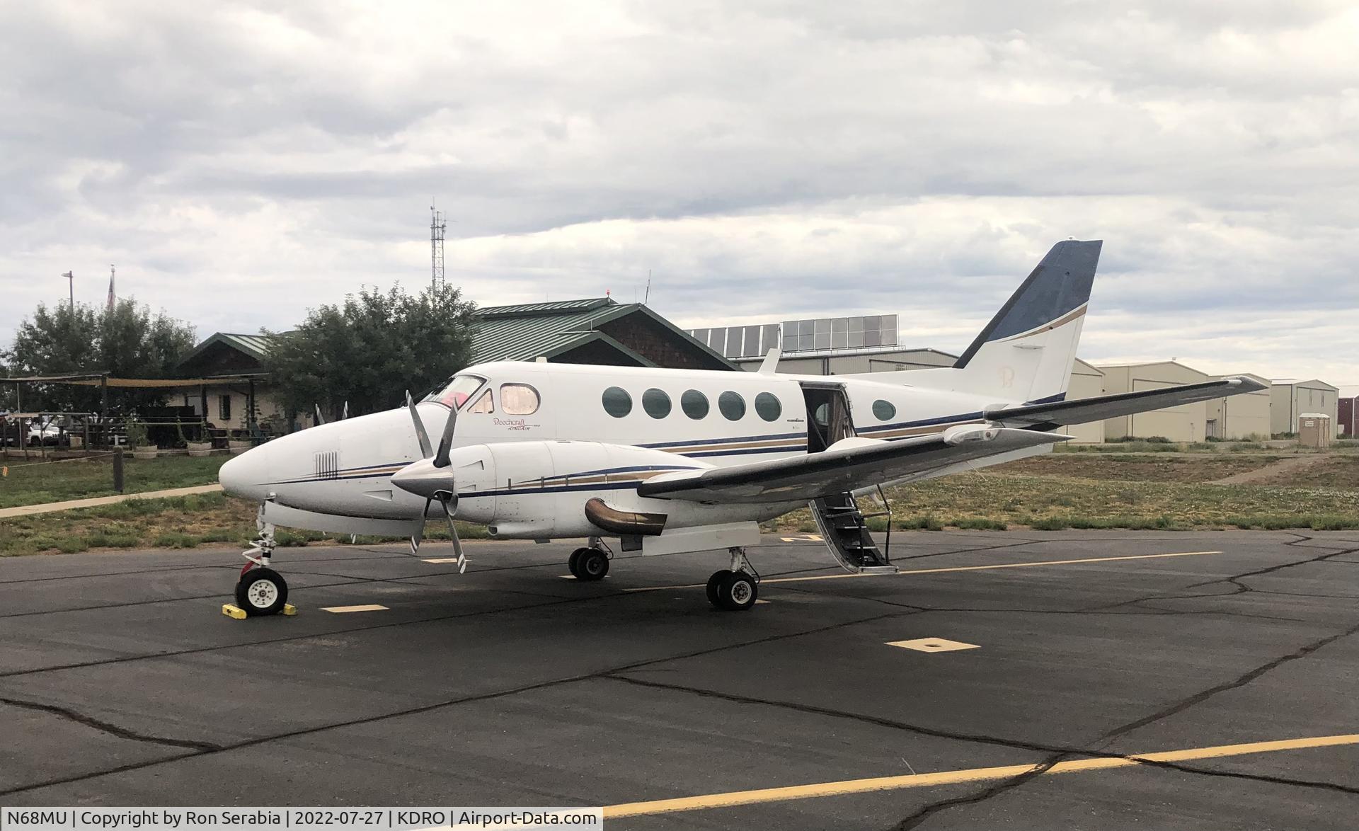 N68MU, 1978 Beech B100 King Air C/N BE-37, 68MU on standby for USFS Air Attack assignment from Durango, Colorado air tanker base in July 2022.