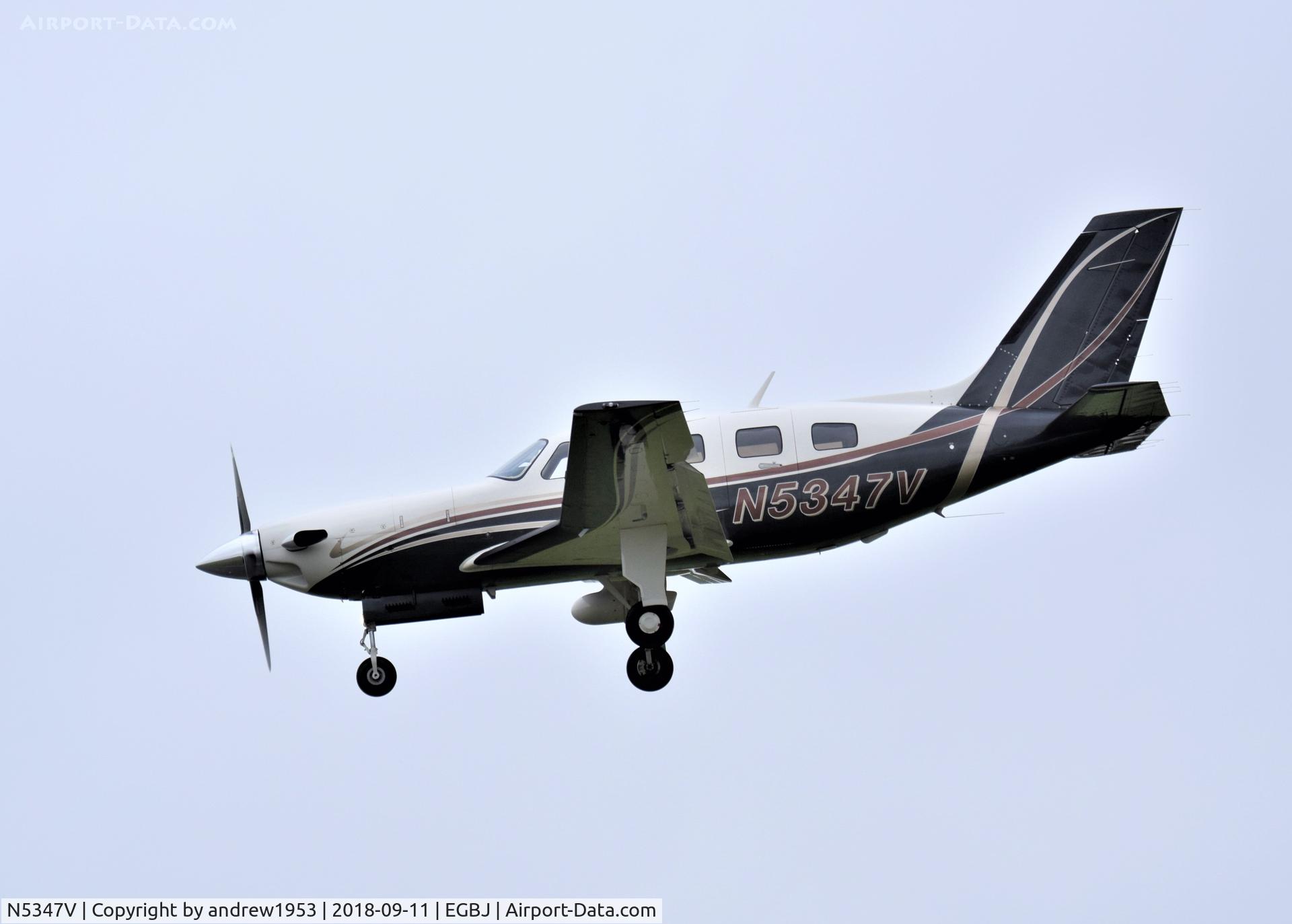 N5347V, Piper PA-46-500TP C/N 4697126, N5347V at Gloucestershire Airport.