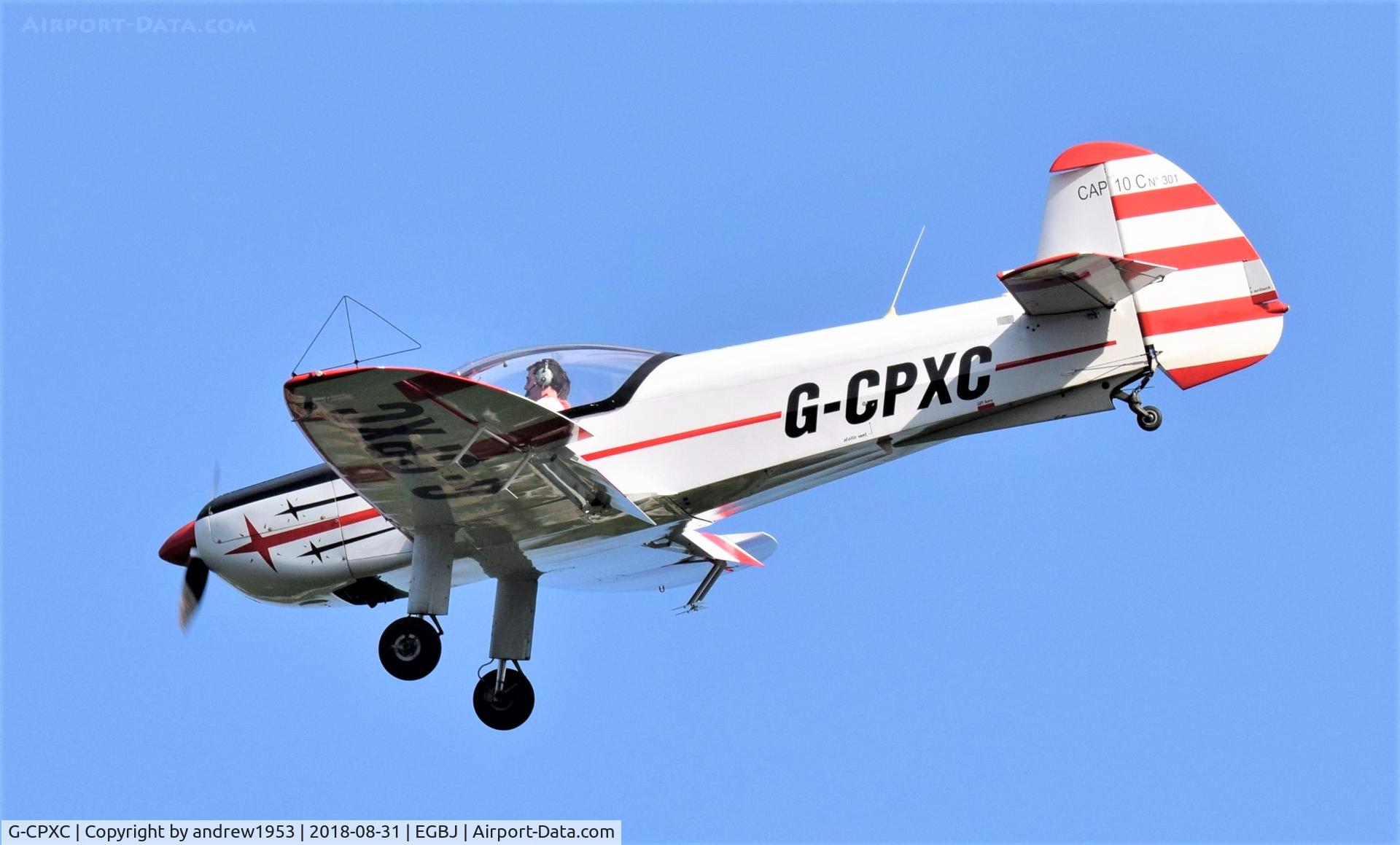 G-CPXC, 2002 Mudry CAP-10B C/N 301, G-CPXC at Gloucestershire Airport.