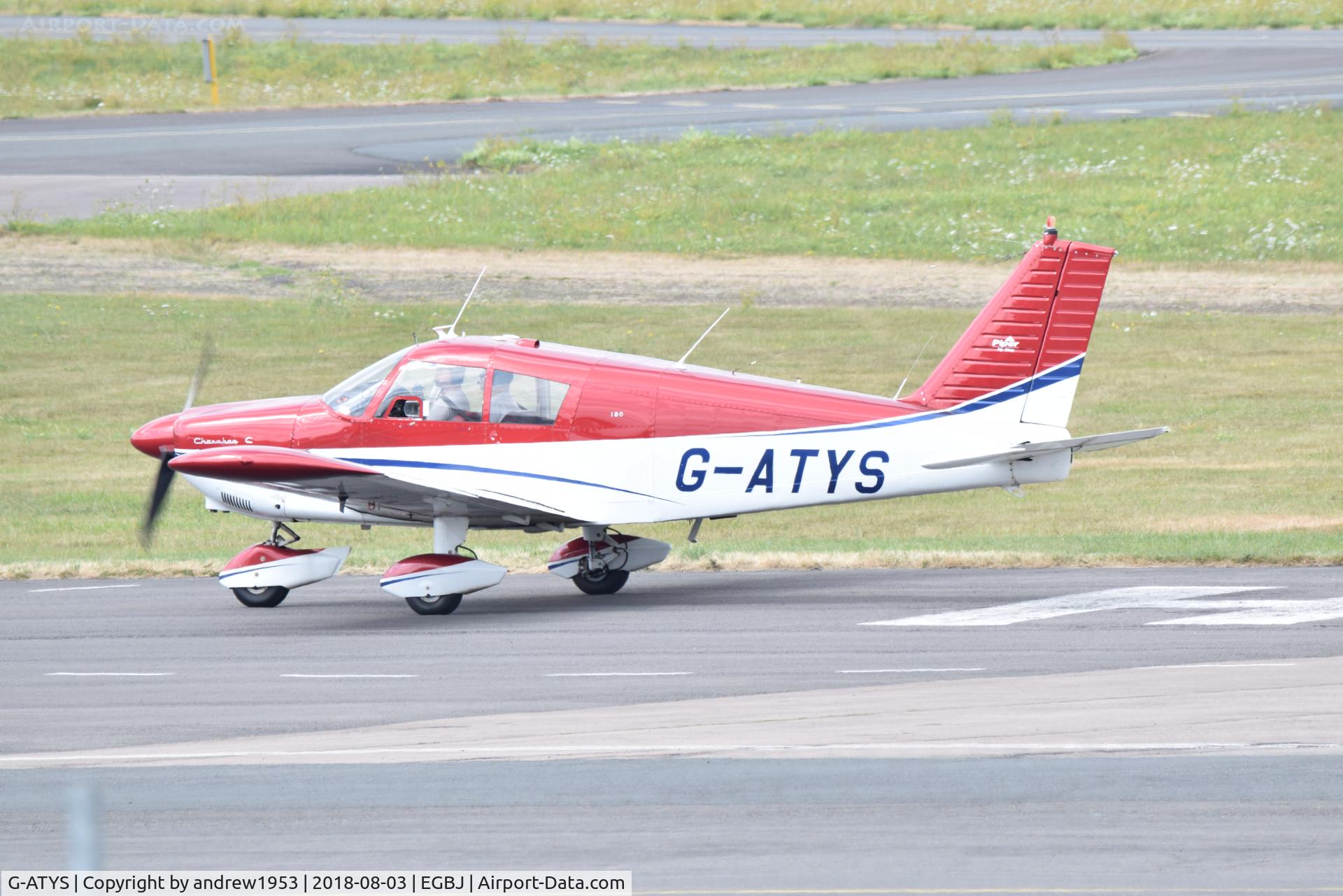 G-ATYS, 1966 Piper PA-28-180 Cherokee C/N 28-3296, G-ATYS at Gloucestershire Airport.