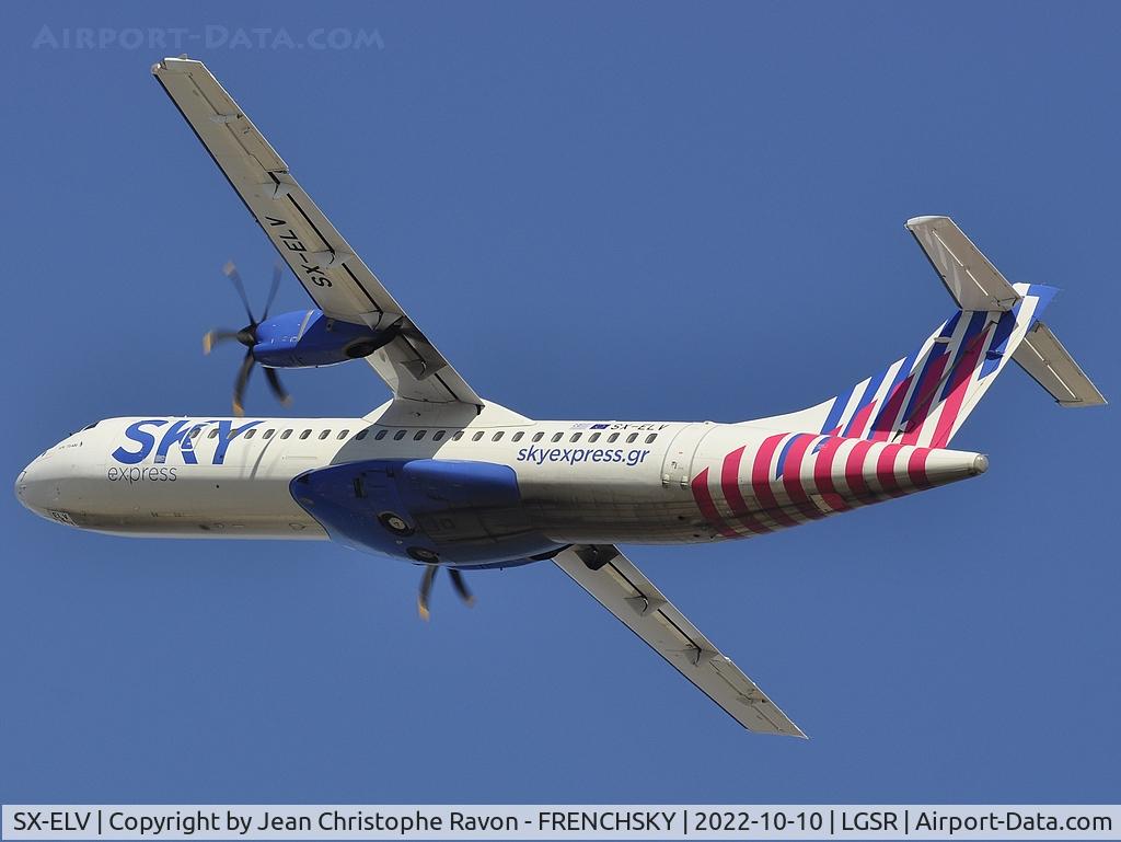 SX-ELV, 2020 ATR 72-600 C/N 1643, Sky Express GQ349/SEH349 take off to Athénes