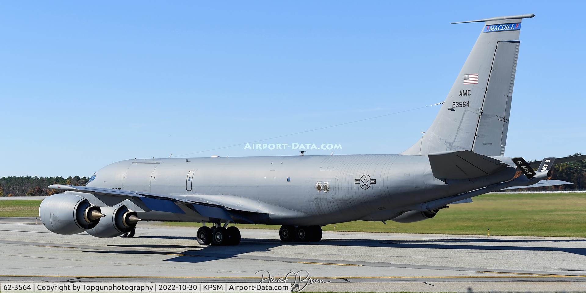 62-3564, 1962 Boeing KC-135R Stratotanker C/N 18547, WIDE32 now out of MacDill with 927th ARW