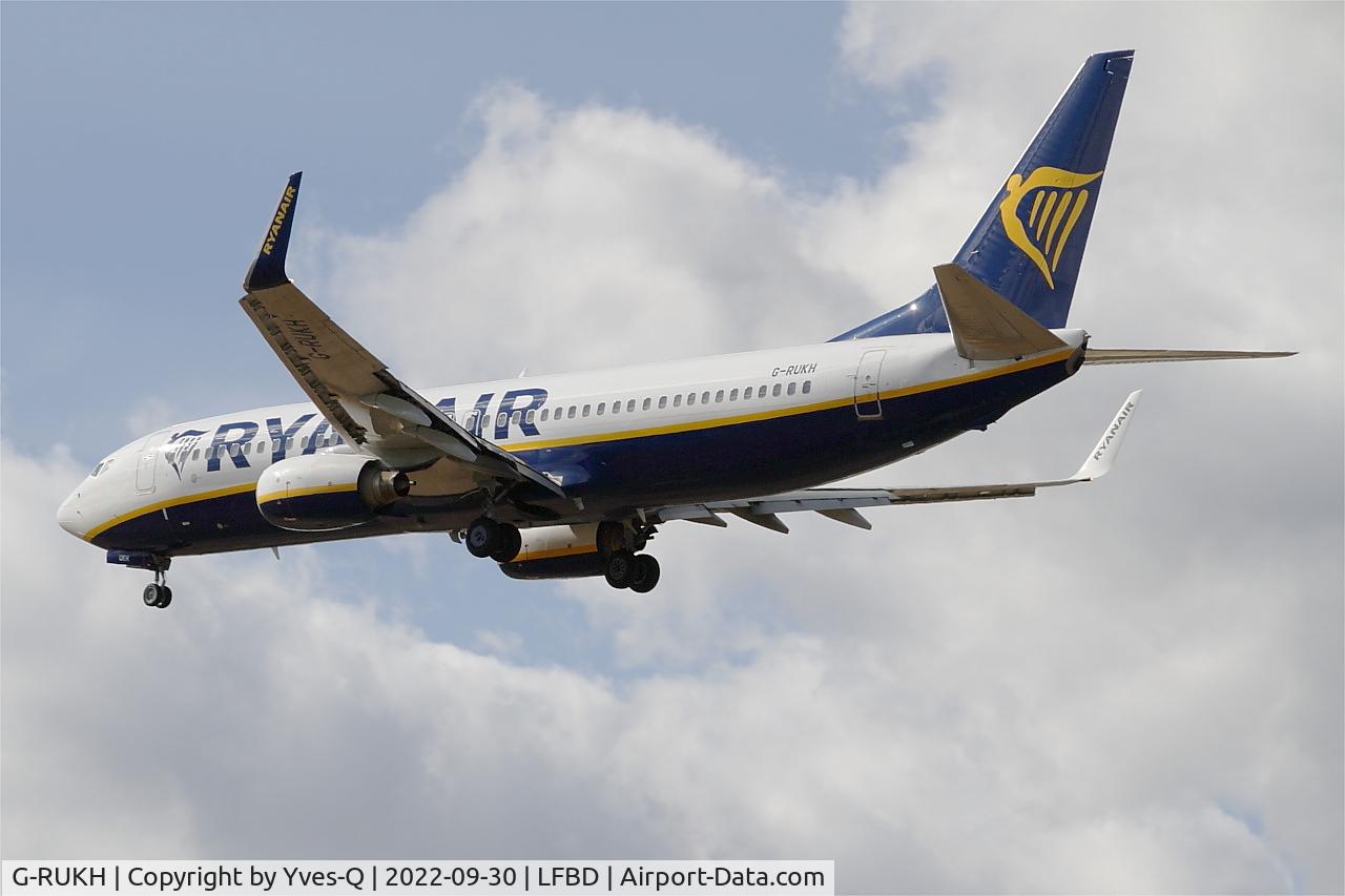 G-RUKH, 2007 Boeing 737-8AS C/N 33640, Boeing 737-8AS, On final rwy 23, Bordeaux Mérignac airport (LFBD-BOD)