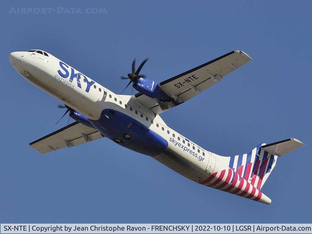 SX-NTE, 2019 ATR 72-600 C/N 1575, Sky Express GQ351/SEH351 take off to Athénes