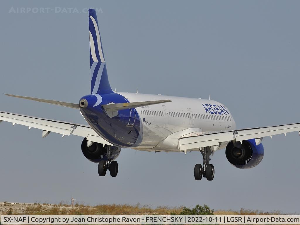 SX-NAF, 2022 Airbus A321-271NX C/N 10920, AEGEAN A3354/AEE4SR landing from Athénes