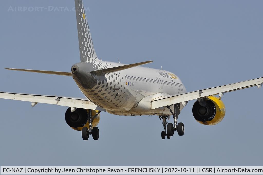 EC-NAZ, 2018 Airbus A320-271N C/N 8648, Vueling VY2590 landing from Barcelona