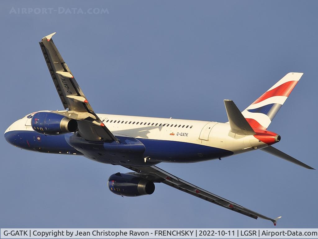 G-GATK, 2002 Airbus A320-233 C/N 1902, British Airways BA2821/BAW281T take off to London LGW