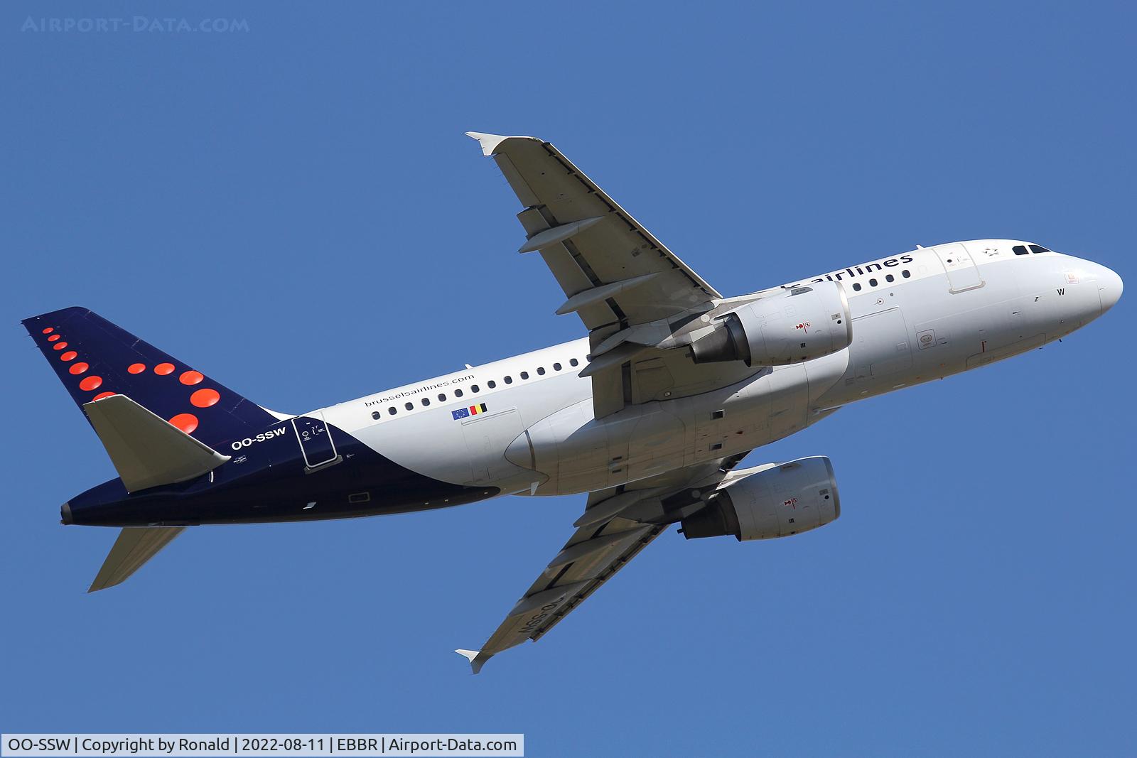 OO-SSW, 2007 Airbus A319-111 C/N 3255, at bru