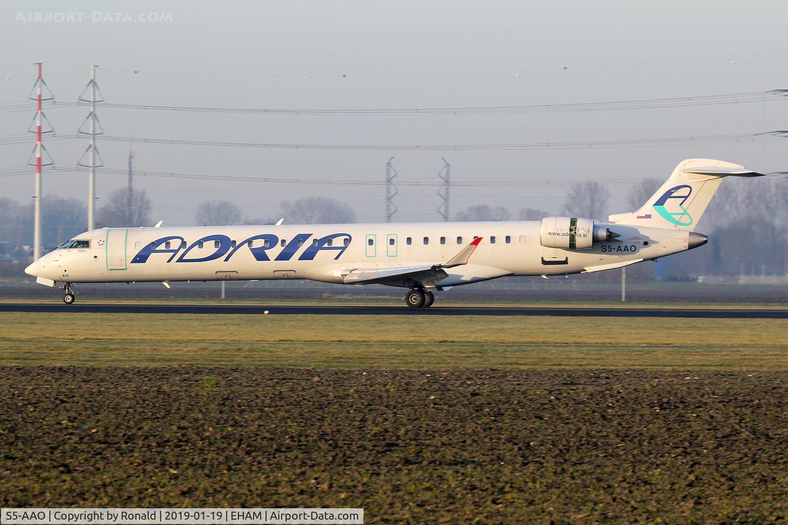 S5-AAO, 2008 Bombardier CRJ-900 NG (CL-600-2D24) C/N 15215, at spl