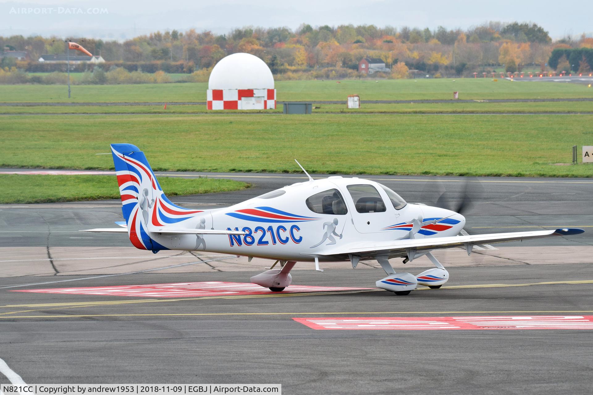 N821CC, 2005 Cirrus SR22 G2 C/N 1427, N821CC at Gloucestershire Airport.