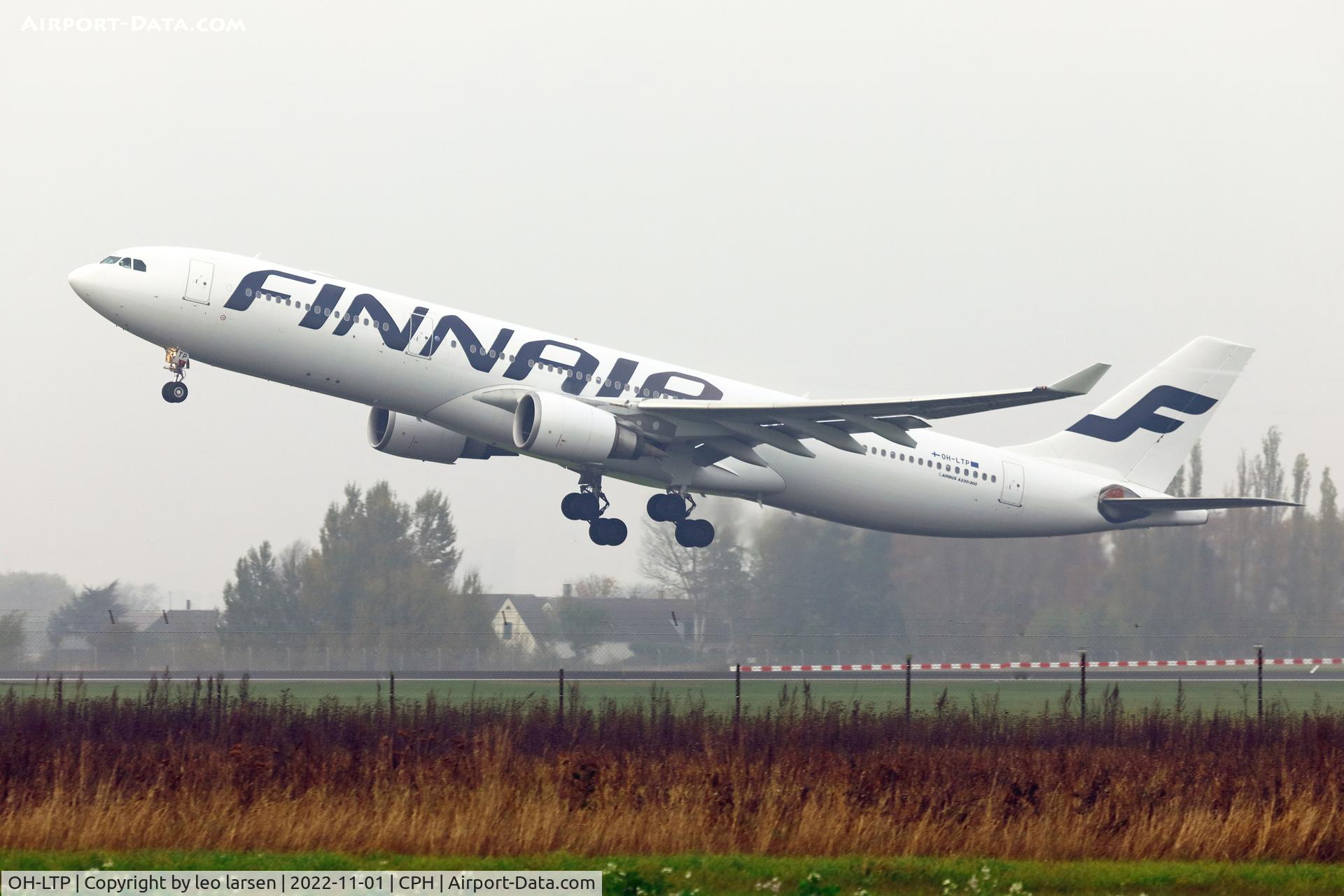 OH-LTP, 2009 Airbus A330-302X C/N 1023, Copenhagen 1.11.2022 on new route  to Qatar.