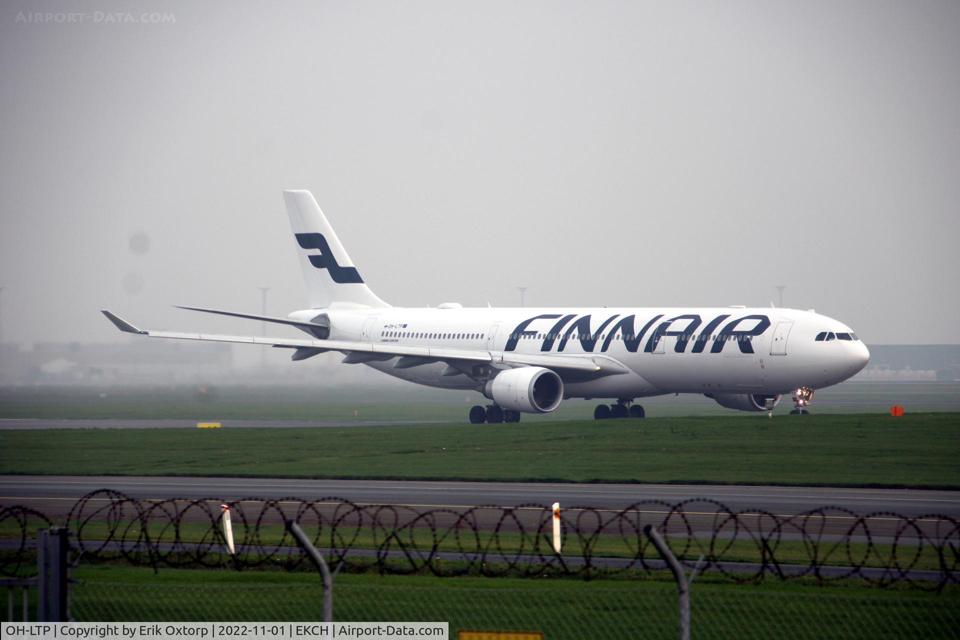 OH-LTP, 2009 Airbus A330-302X C/N 1023, OH-LTP taking off rw 22R