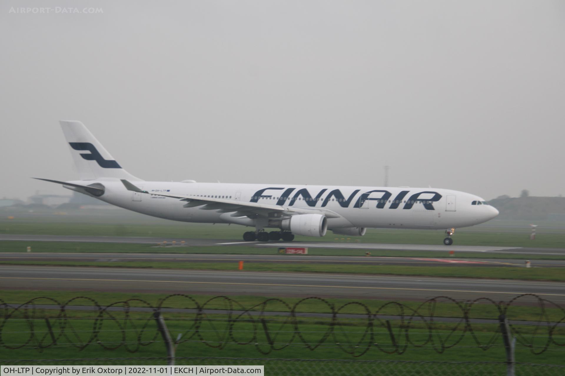 OH-LTP, 2009 Airbus A330-302X C/N 1023, OH-LTP taking off rw 22R