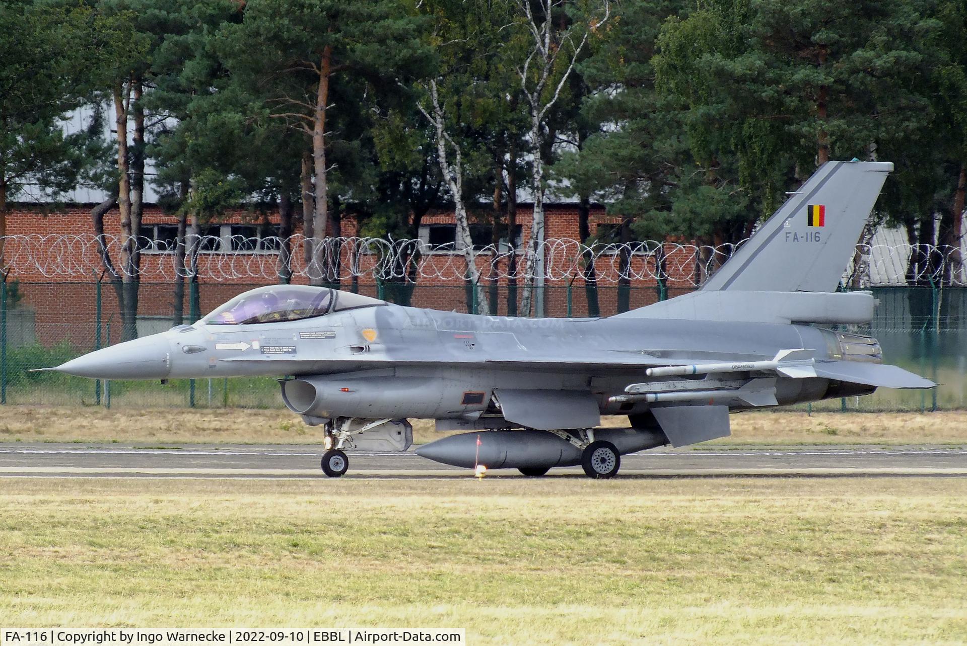 FA-116, 1980 SABCA F-16AM Fighting Falcon C/N 6H-116, General Dynamics (SABCA) F-16AM Fighting Falcon of the FAeB (Belgian air force) at the 2022 Sanicole Spottersday at Kleine Brogel air base