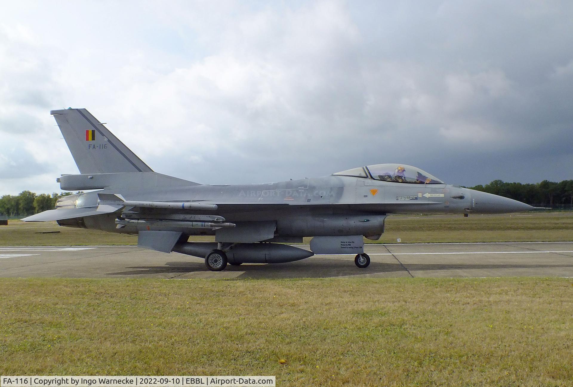 FA-116, 1980 SABCA F-16AM Fighting Falcon C/N 6H-116, General Dynamics (SABCA) F-16AM Fighting Falcon of the FAeB (Belgian air force) at the 2022 Sanicole Spottersday at Kleine Brogel air base