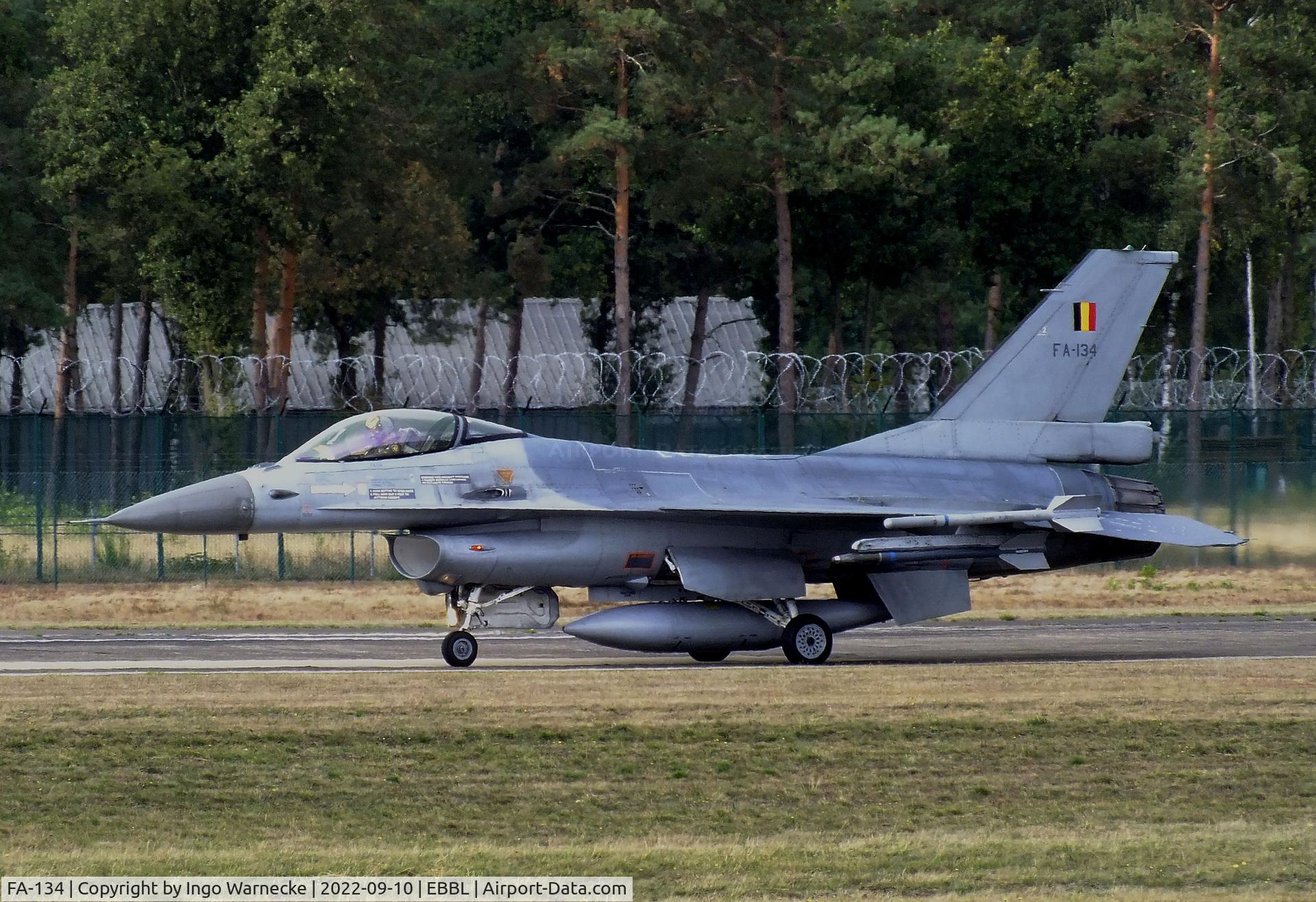 FA-134, SABCA F-16AM Fighting Falcon C/N 6H-134, General Dynamics (SABCA) F-16AM Fighting Falcon of the FAeB (Belgian air force) at the 2022 Sanicole Spottersday at Kleine Brogel air base