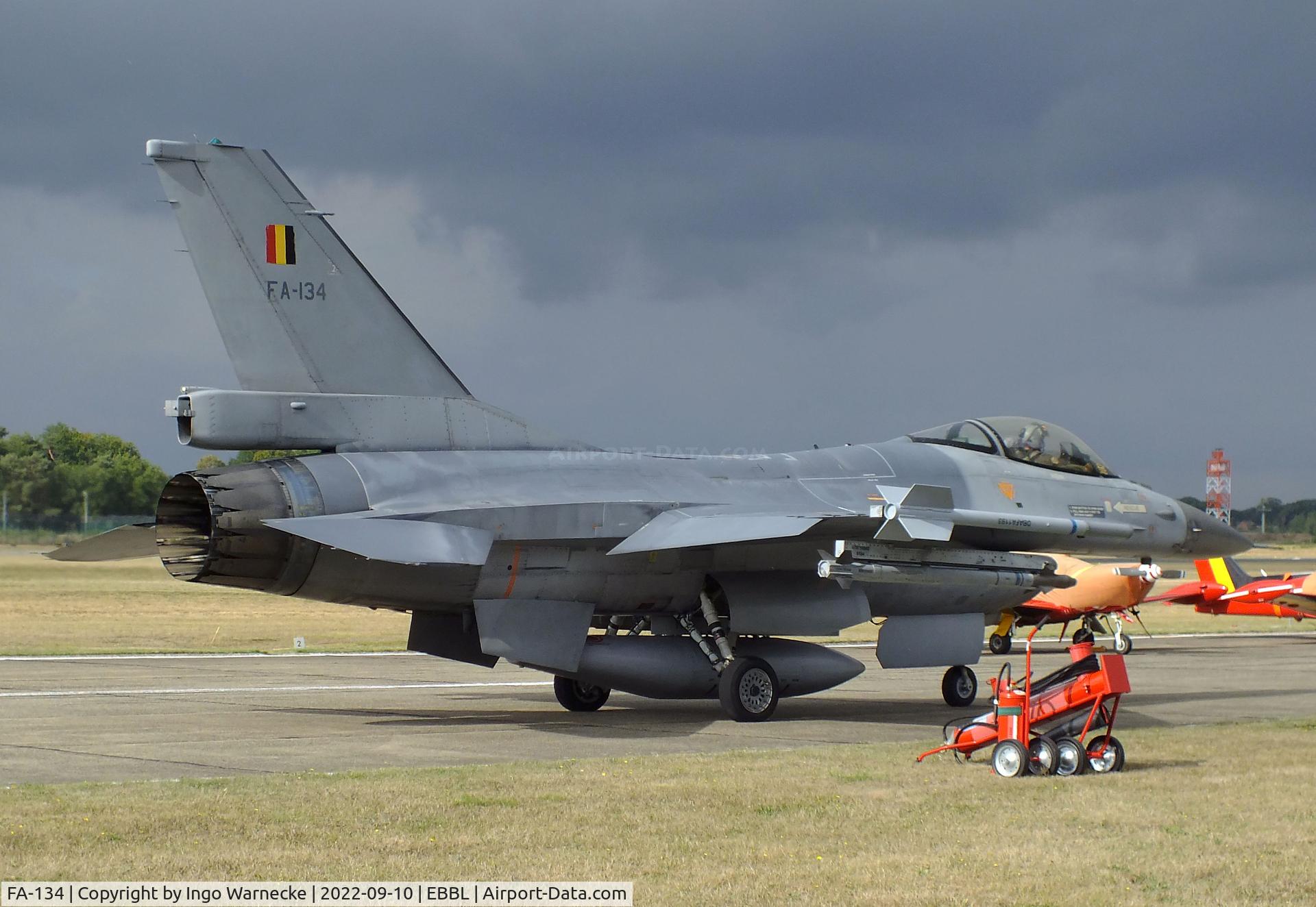 FA-134, SABCA F-16AM Fighting Falcon C/N 6H-134, General Dynamics (SABCA) F-16AM Fighting Falcon of the FAeB (Belgian air force) at the 2022 Sanicole Spottersday at Kleine Brogel air base