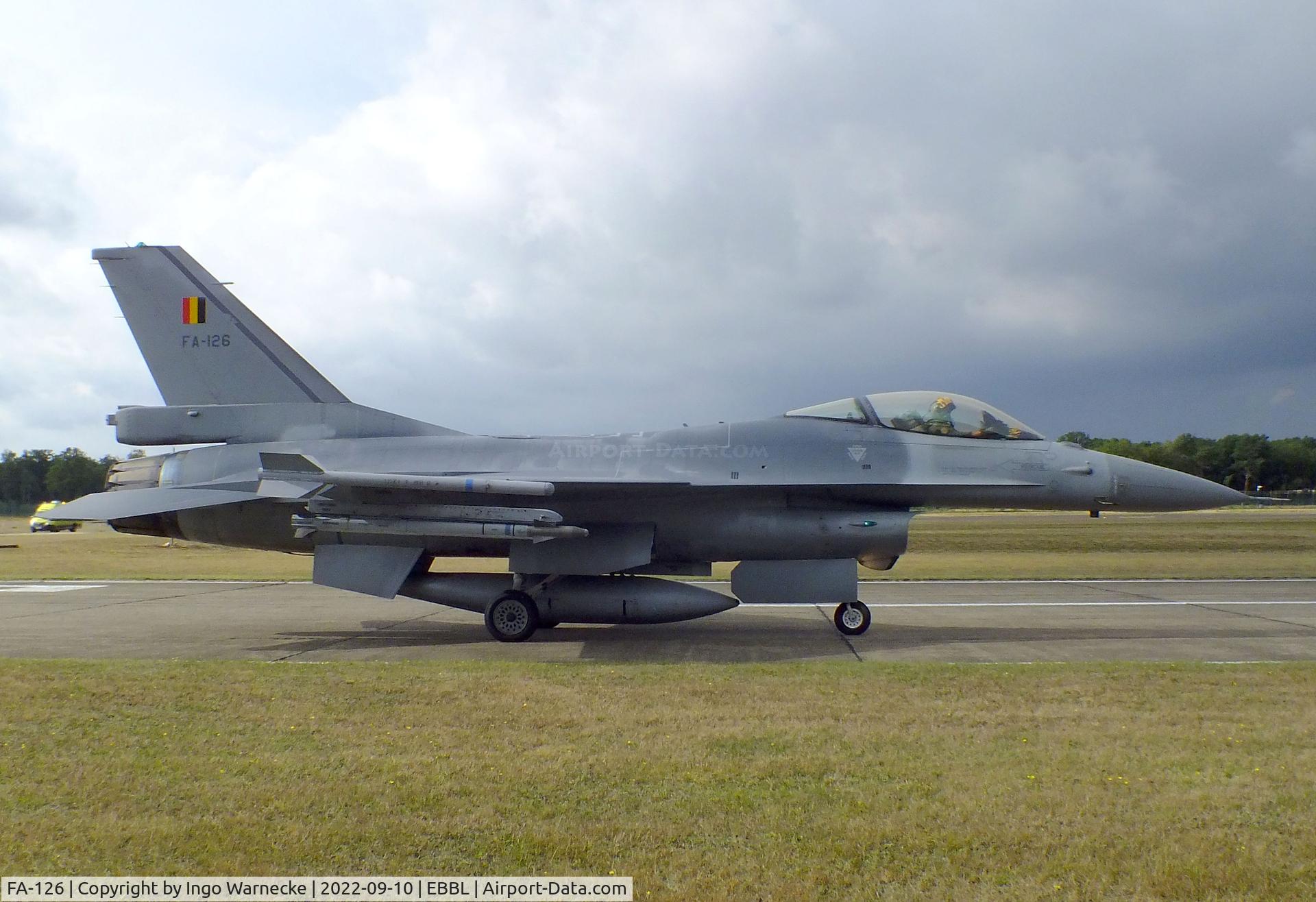 FA-126, SABCA F-16AM Fighting Falcon C/N 6H-126, General Dynamics (SABCA) F-16AM Fighting Falcon of the FAeB (Belgian air force) at the 2022 Sanicole Spottersday at Kleine Brogel air base