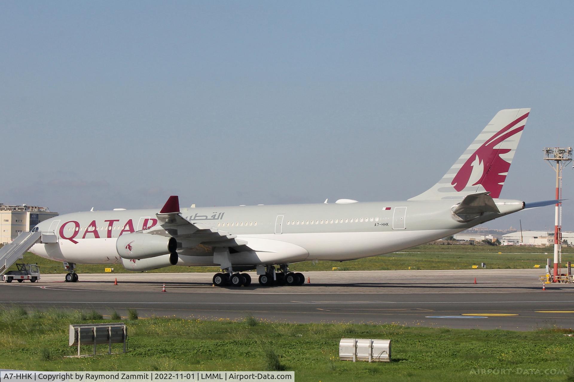 A7-HHK, 1993 Airbus A340-211 C/N 026, A340 A7-HHK Qatar Airways