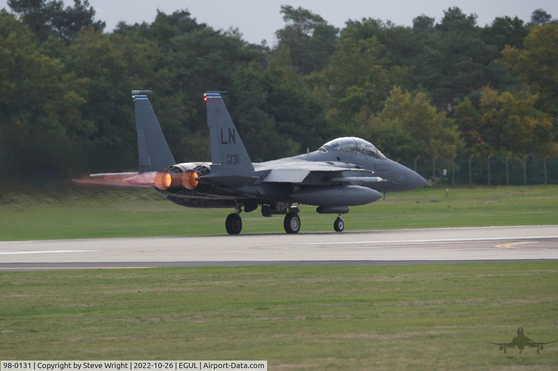 98-0131, 1998 McDonnell Douglas F-15E Strike Eagle C/N 1361/E222, RAF Lakenheath UK
