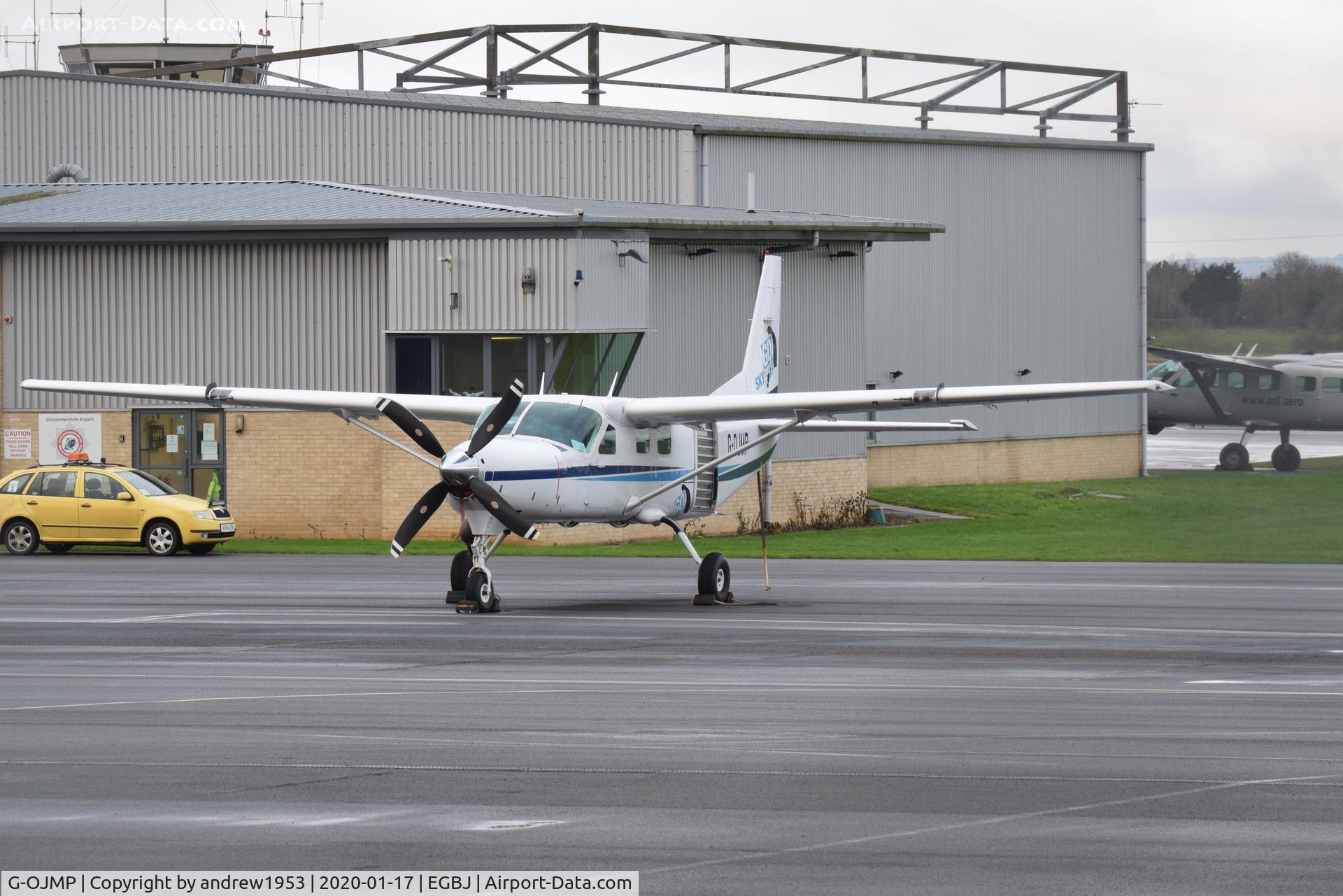 G-OJMP, 2002 Cessna 208B Super Cargomaster C/N 208B0917, G-OJMP at Gloucestershire Airport.