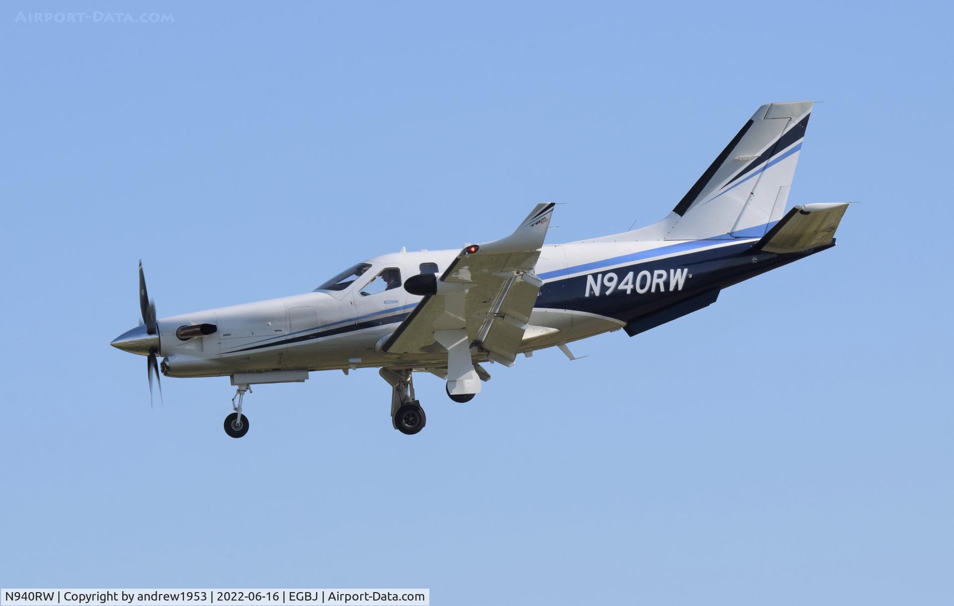 N940RW, 2019 Daher TBM-940 C/N 1303, N940RW at Gloucestershire Airport.