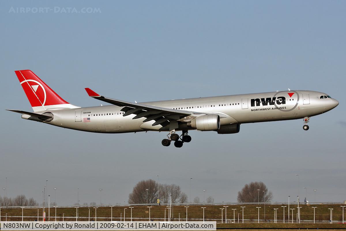 N803NW, 2003 Airbus A330-323 C/N 0542, at spl