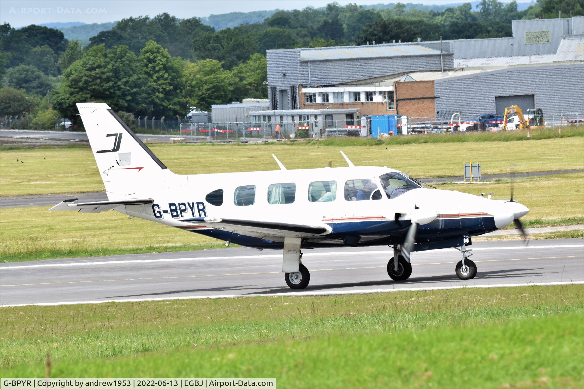 G-BPYR, 1977 Piper PA-31-310 C Navajo C/N 31-7812032, G-BPYR at Gloucestershire Airport.