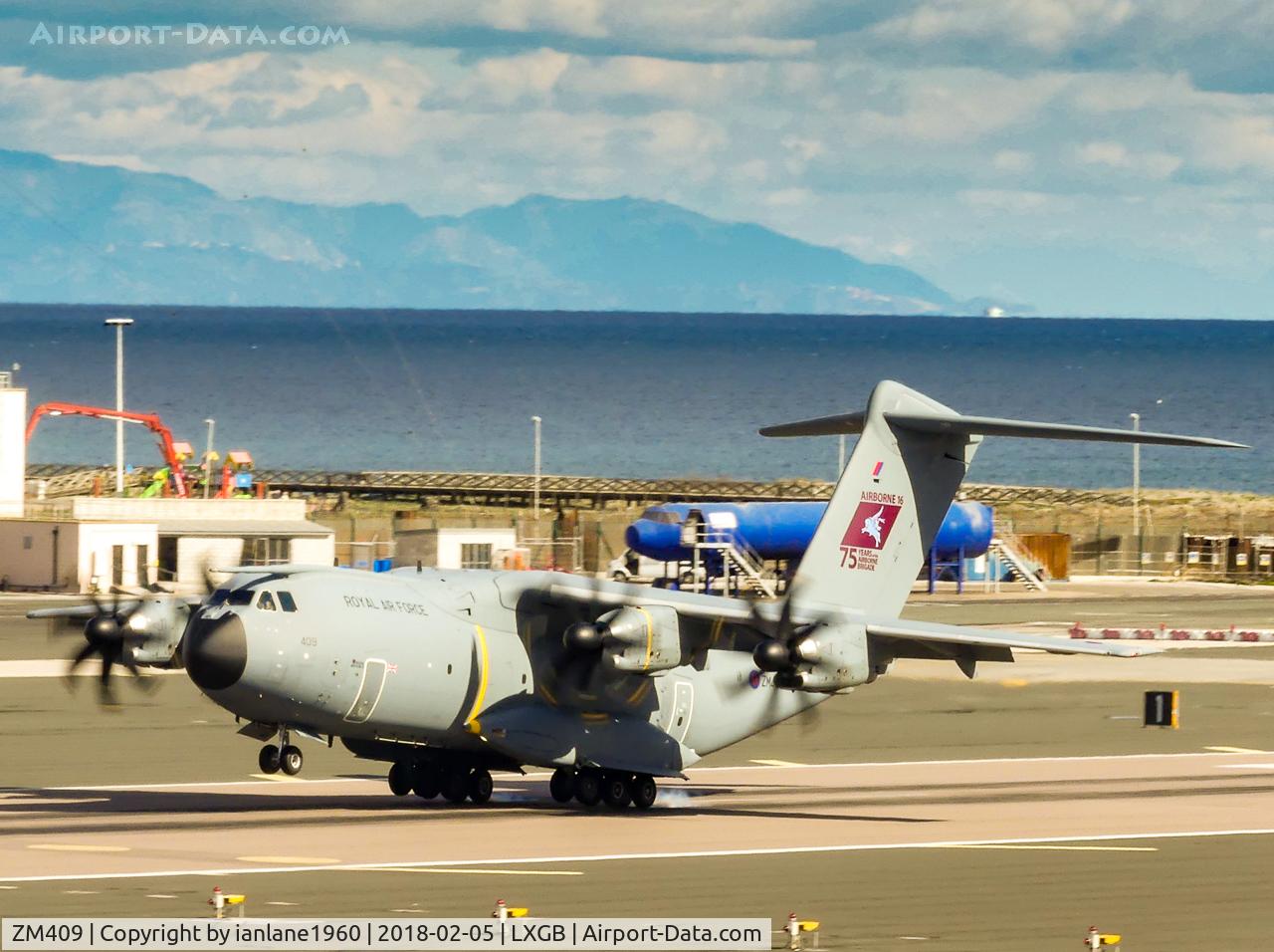 ZM409, 2016 Airbus A400M Atlas C.1 C/N 034, At Gibraltar