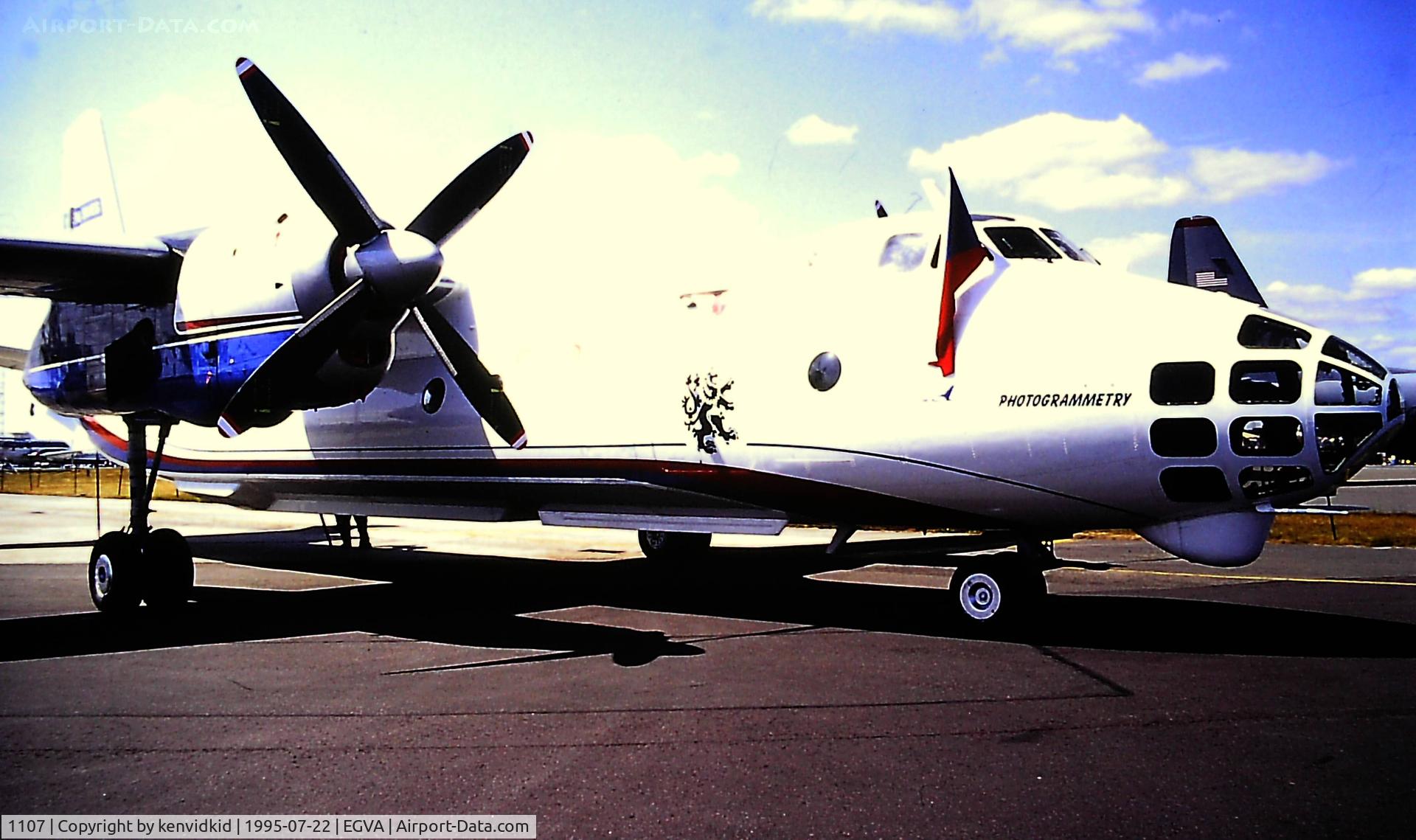 1107, Antonov An-30 C/N 1107, At the 1995 Fairford International Air Tattoo, scanned from slide.