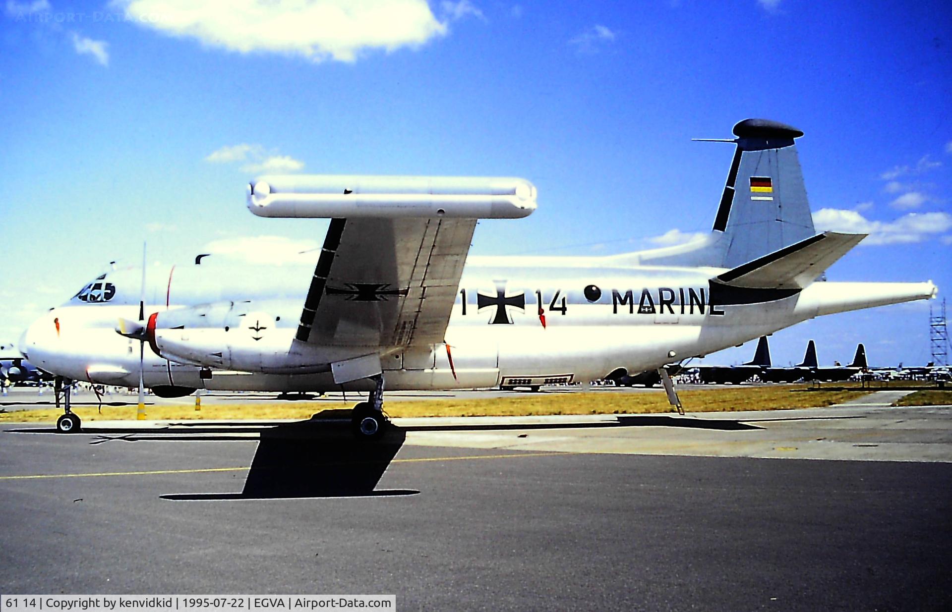 61 14, Breguet 1150 Atlantic C/N 28, At the 1995 Fairford International Air Tattoo, scanned from slide.