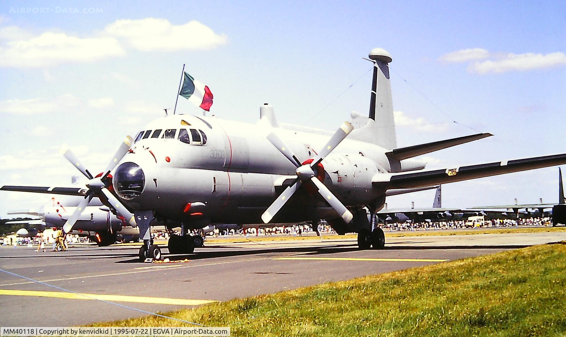 MM40118, Breguet 1150 Atlantic C/N 80, At the 1995 Fairford International Air Tattoo, scanned from slide.