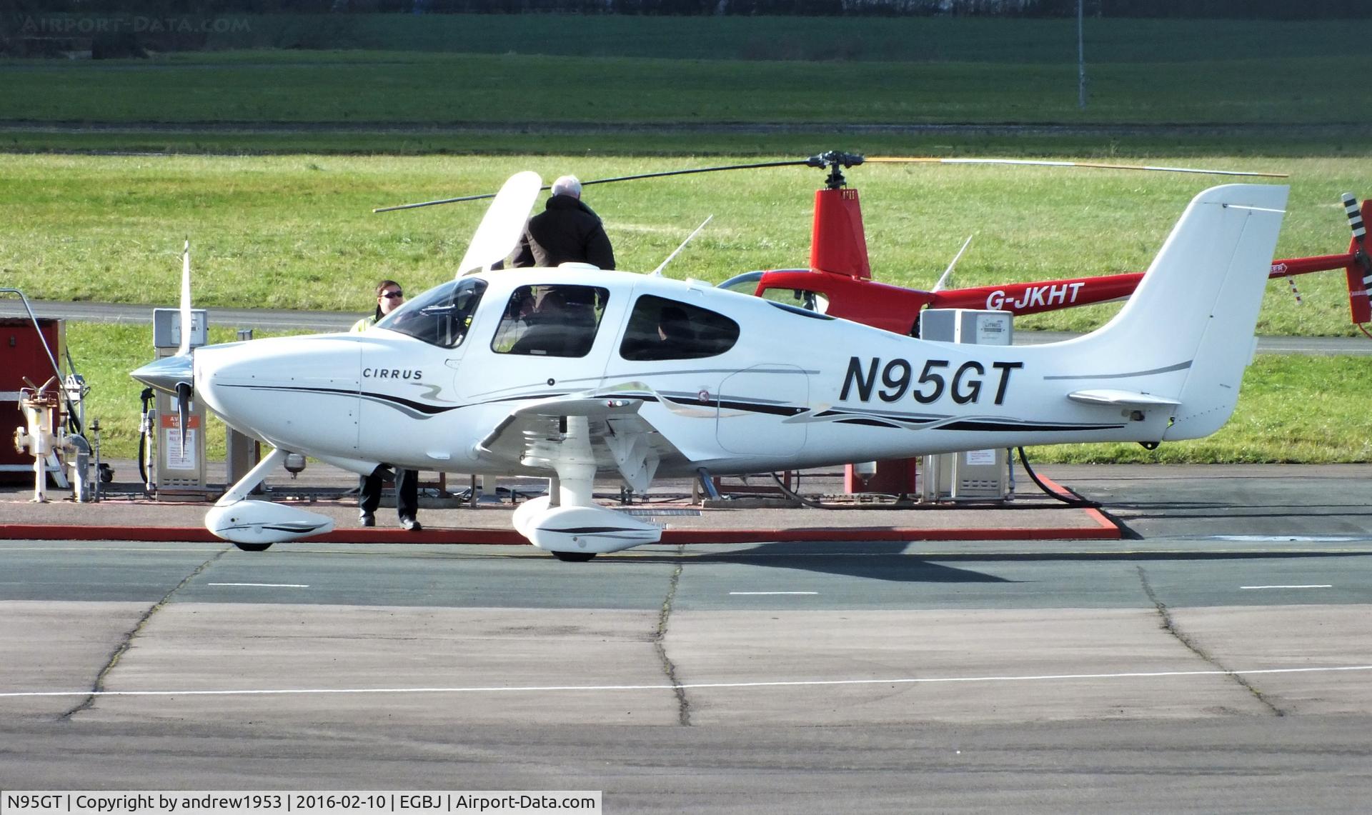 N95GT, 2006 Cirrus SR22 GTS C/N 1758, N95GT at Gloucestershire Airport.