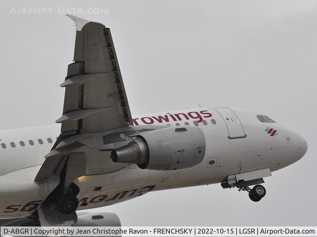 D-ABGR, 2008 Airbus A319-112 C/N 3704, EuroWings EW675/EWG675 take off to Cologne