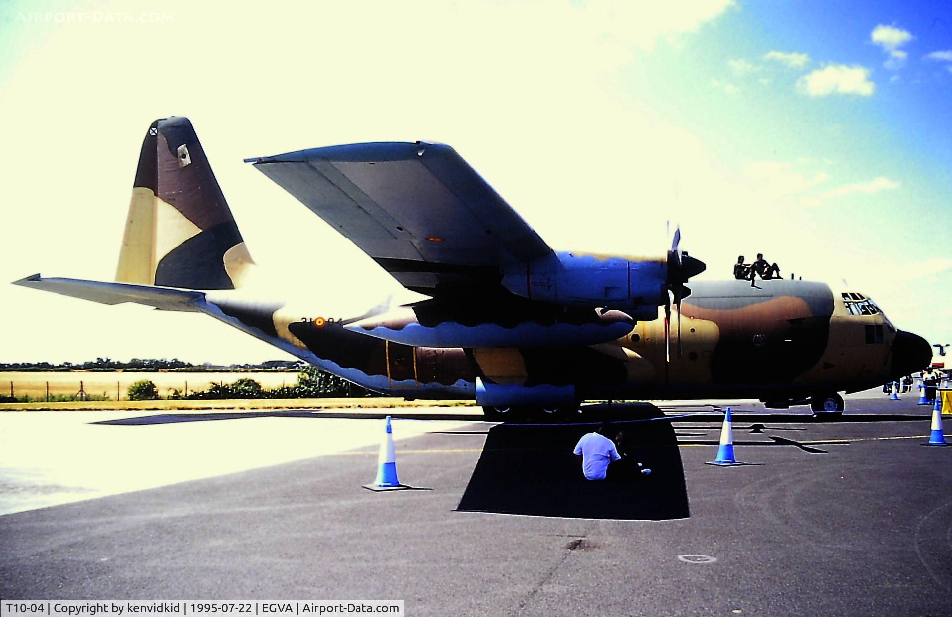 T10-04, Lockheed C-130H Hercules C/N 382-4534, At the 1995 Fairford International Air Tattoo, scanned from slide.