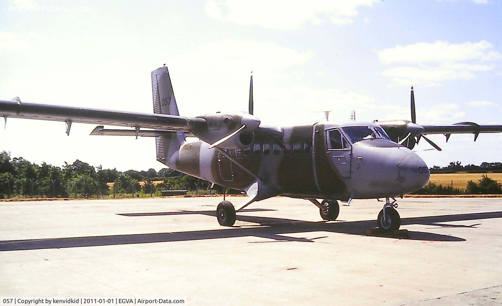 057, 1967 De Havilland Canada DHC-6-100 Twin Otter C/N 57, At the 1995 Fairford International Air Tattoo, scanned from slide.