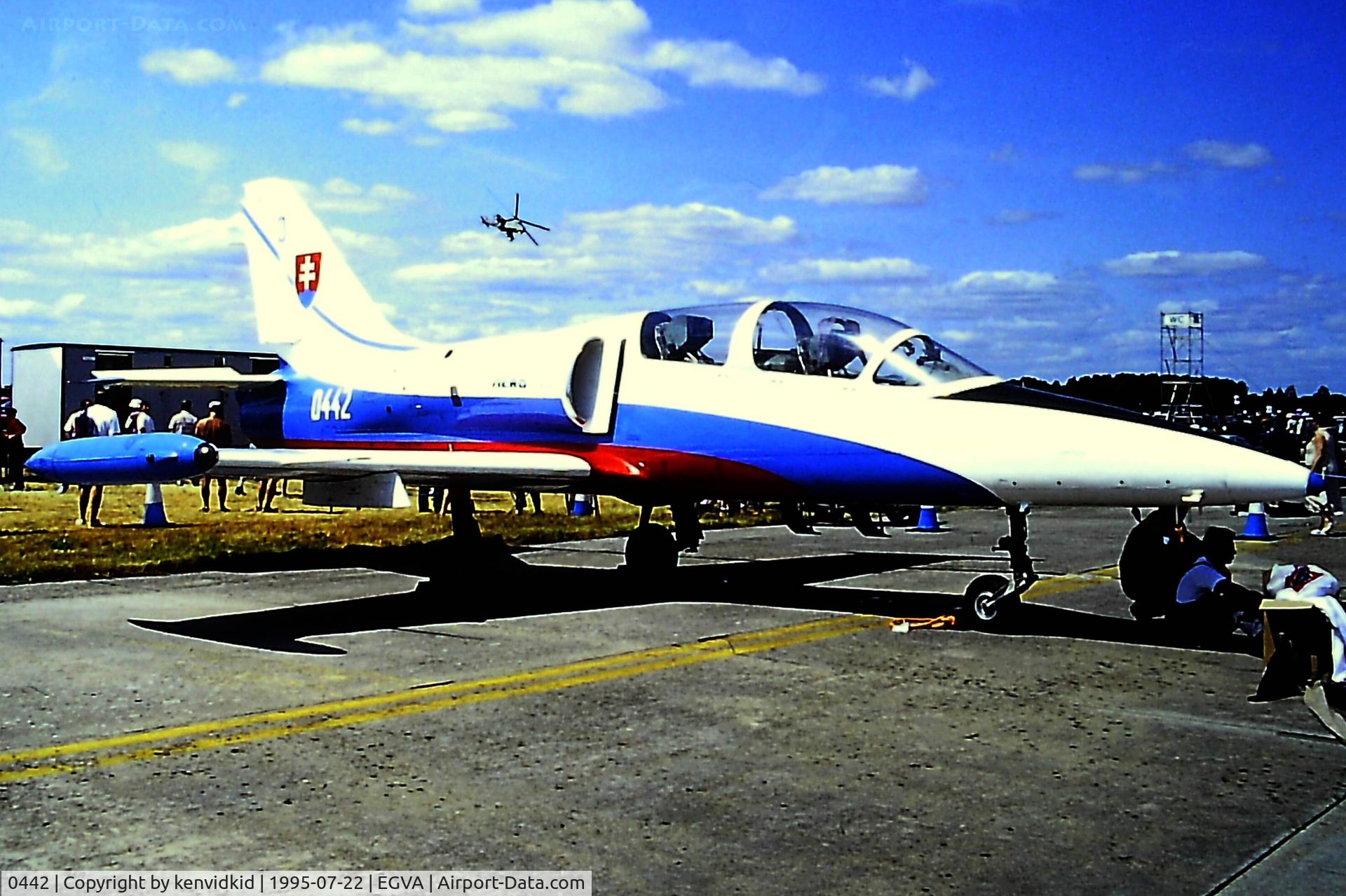 0442, Aero L-39 Albatros C/N 430442, At the 1995 Fairford International Air Tattoo, scanned from slide.