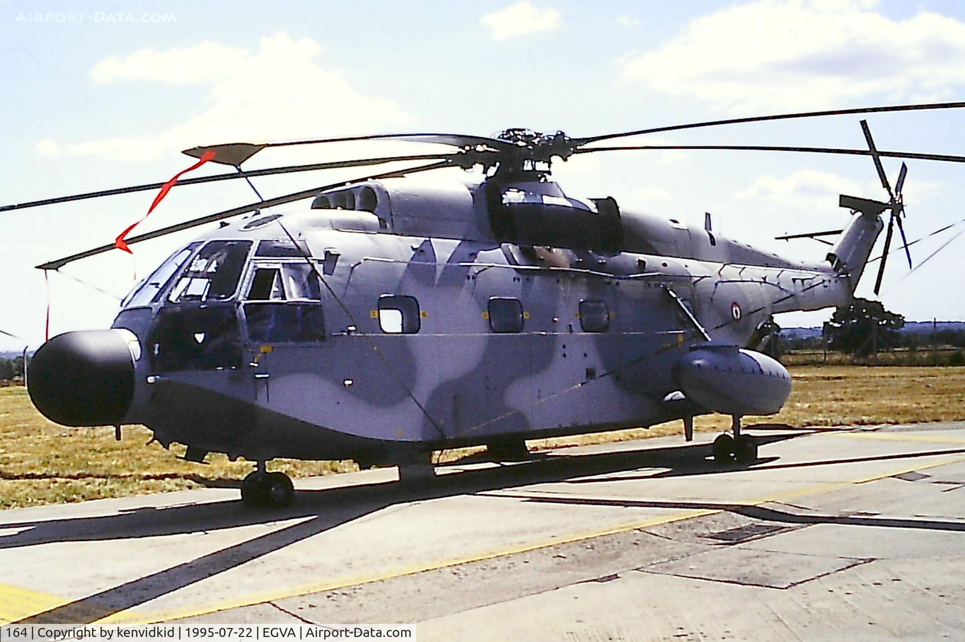 164, Aérospatiale SA-321G Super Frelon C/N 164, At the 1995 Fairford International Air Tattoo, scanned from slide.