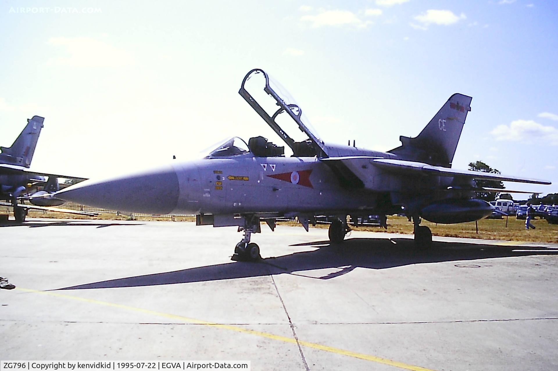 ZG796, 1992 Panavia Tornado F.3 C/N 918/AS144/3459, At the 1995 Fairford International Air Tattoo, scanned from slide.