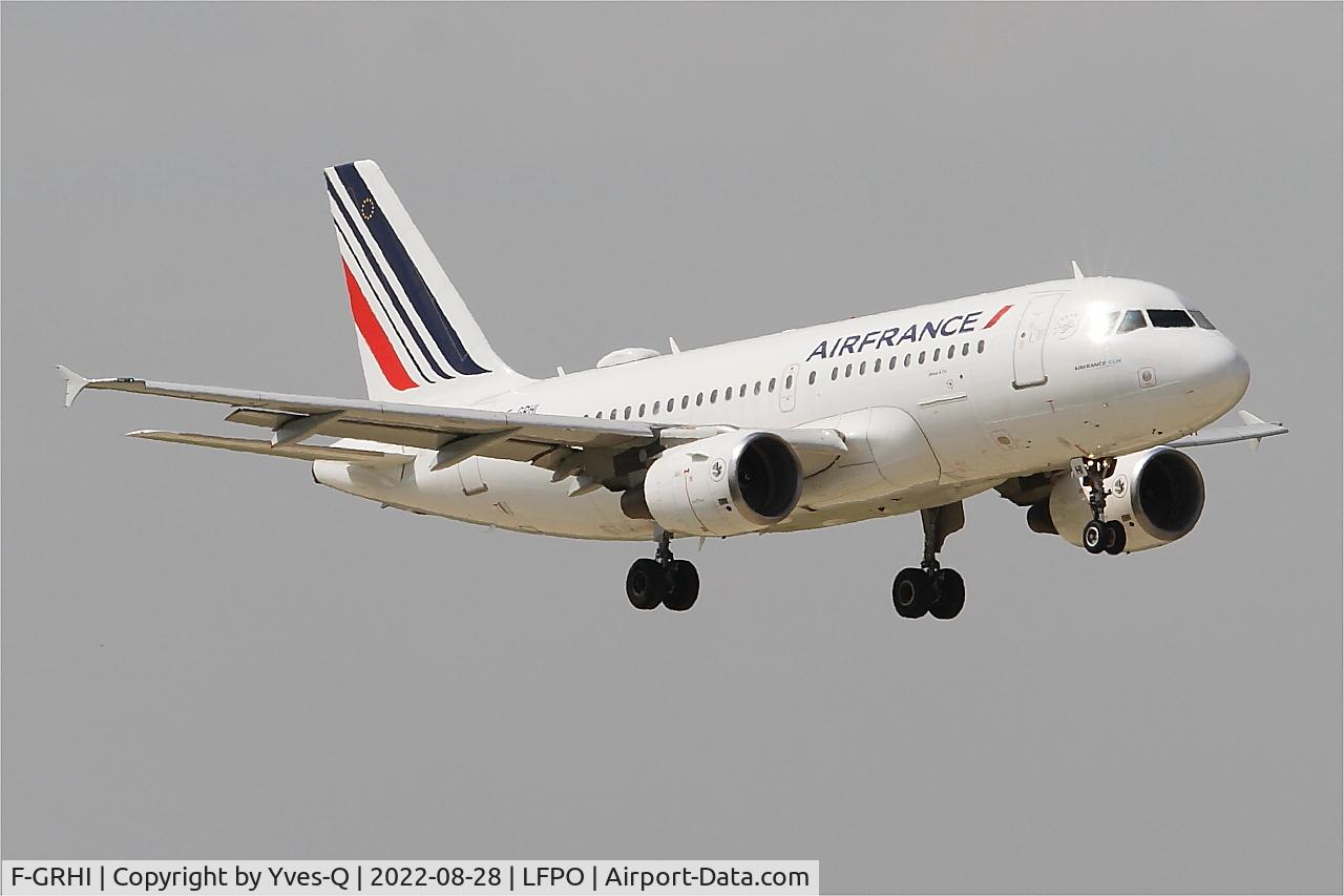 F-GRHI, 2000 Airbus A319-111 C/N 1169, Airbus A319-111, On final rwy 06, Paris Orly Airport (LFPO-ORY)