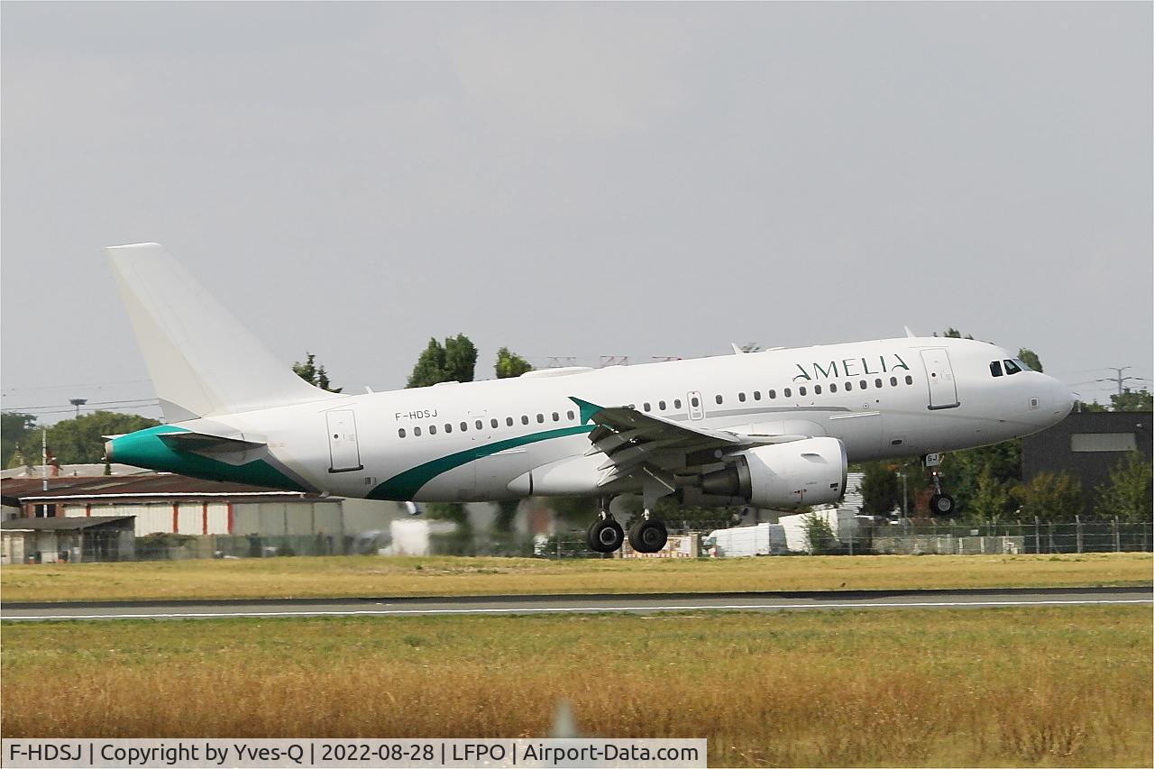 F-HDSJ, 2008 Airbus A319-112 C/N 3727, Airbus 319-112, Landing rwy 06, Paris-Orly airport (LFPO-ORY)