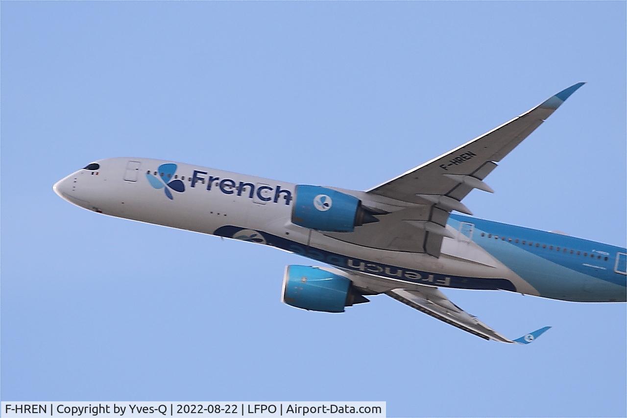 F-HREN, 2020 Airbus A350-941 C/N 433, Airbus A350-941, Climbing from rwy 24, Paris-Orly airport (LFPO-ORY)