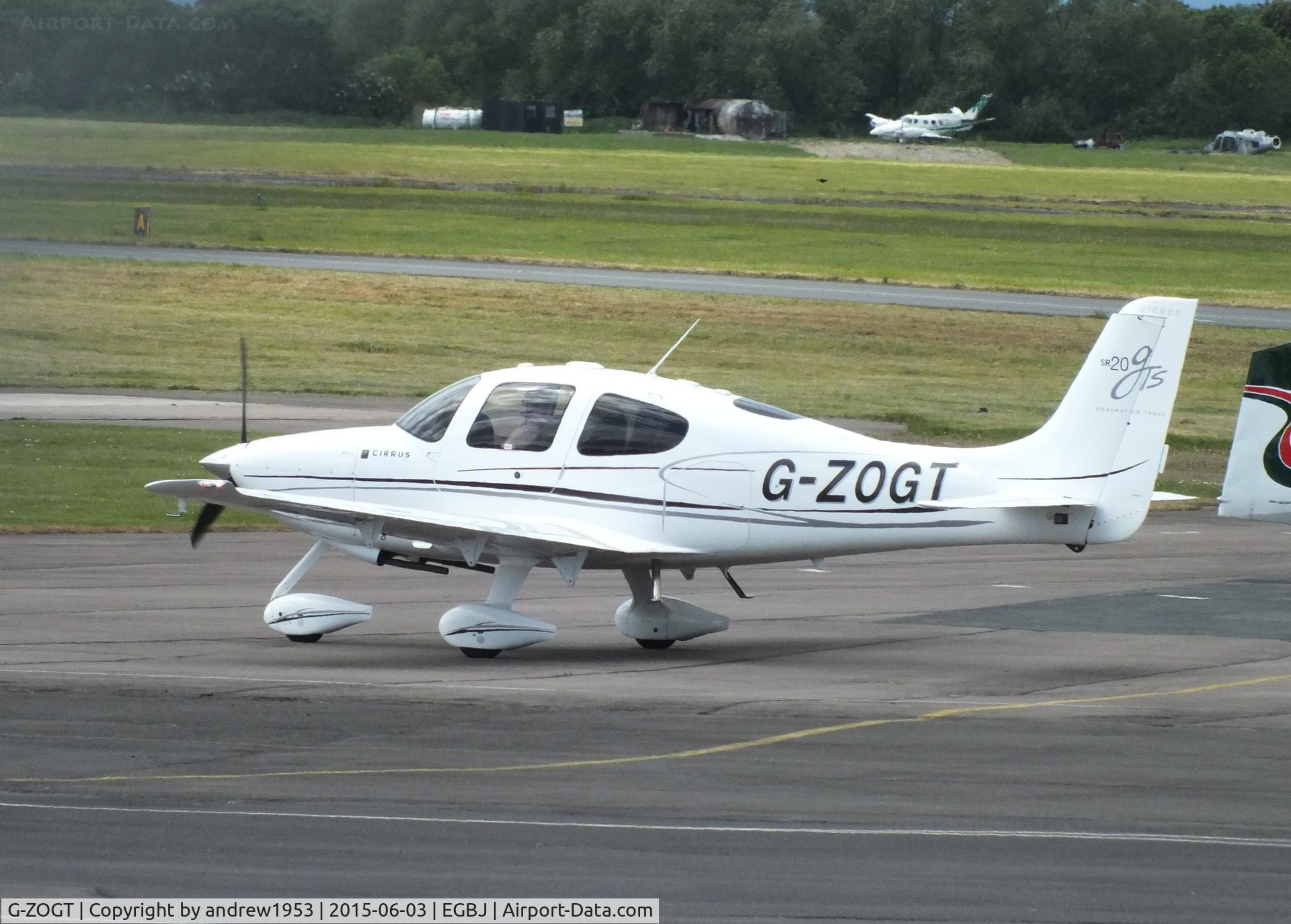 G-ZOGT, 2008 Cirrus SR20 GTS C/N 2010, G-ZOGT at Gloucestershire Airport.