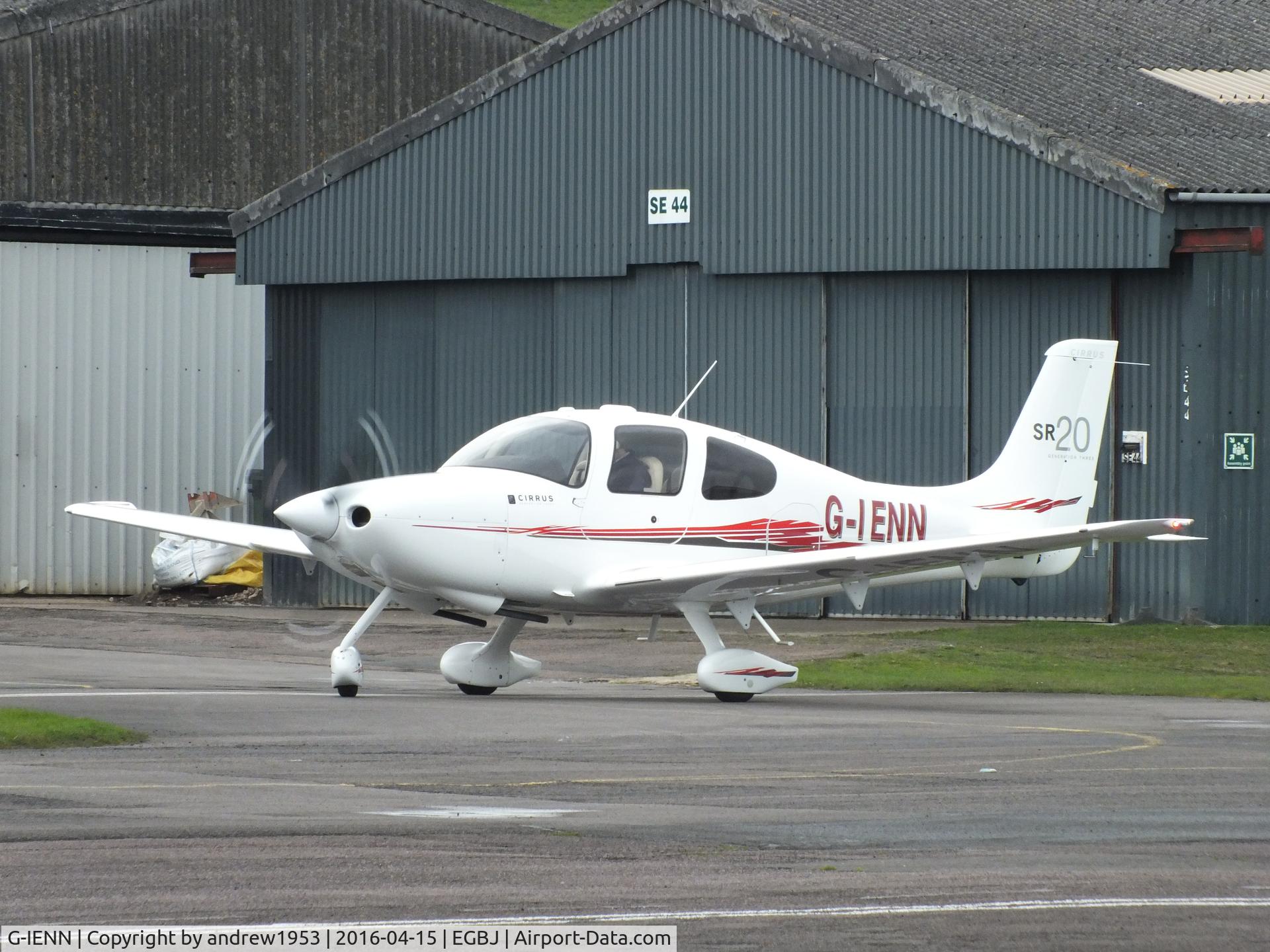 G-IENN, 2008 Cirrus SR20 C/N 1899, G-IENN at Gloucestershire Airport.